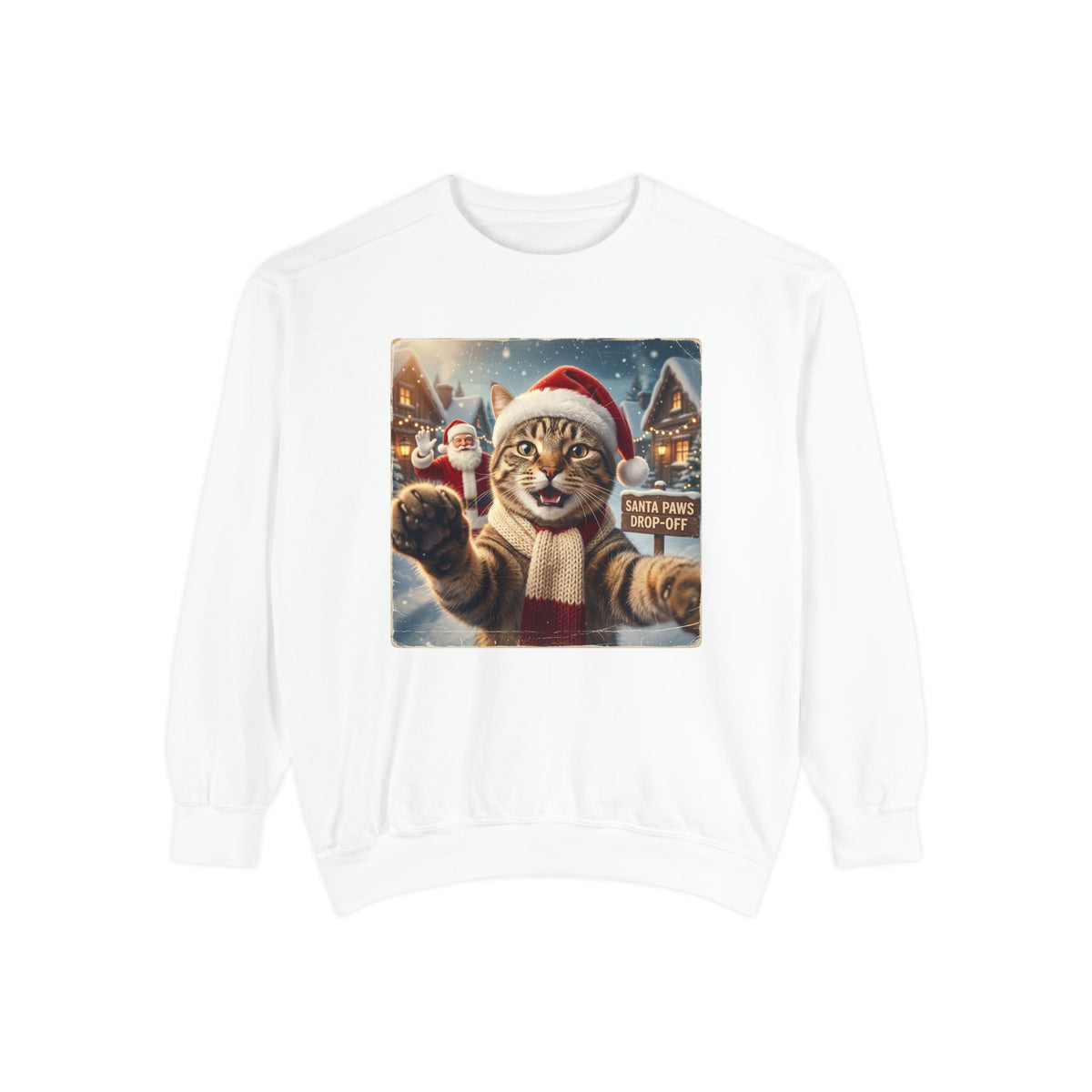 Shop Funny Festive Santa Cat Christmas Sweatshirt for Casual Outfits, a cozy, playful pick for holiday parties, lounging, and seasonal style. Add feline festive flair with the Festive Santa Cat Christmas Sweatshirt for Casual Outfits, perfect for cozy winter looks and holiday fun. Buy Festive Santa Cat Christmas Sweatshirt for Casual Outfits—soft, cheerful holiday wear made for gift giving and everyday comfort.
