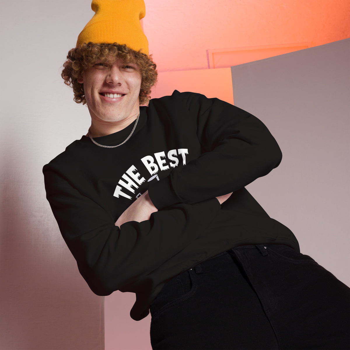 Celebrate spooky season in The Best Ghost Trio Halloween Crewneck Sweatshirt, featuring charming ghostly style and comfortable fall layering.