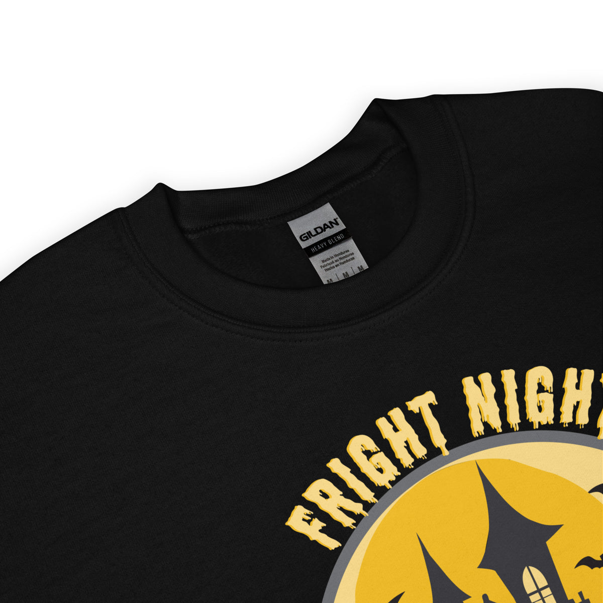 Make every spooky outing cozier with the Fright Night Vibes Halloween Crewneck Sweatshirt Festive Wear, a must-have for stylish fall celebrations.