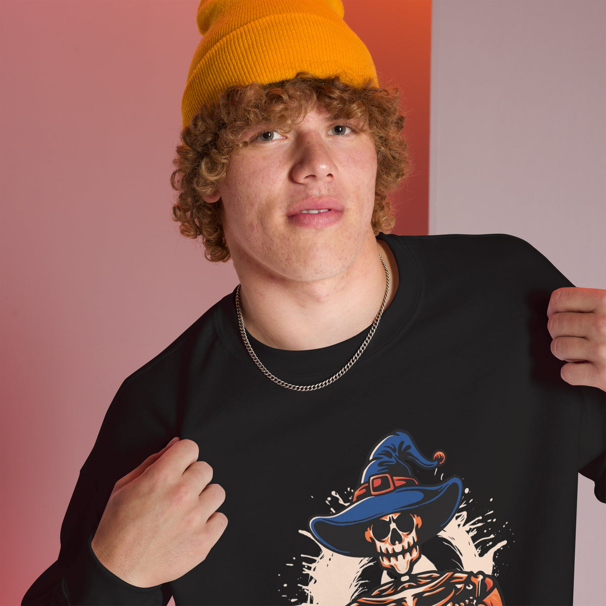 Shop Best Treat Street Halloween Skull Crewneck Sweatshirt for an easy, comfortable way to add hauntingly fun style to your fall wardrobe.