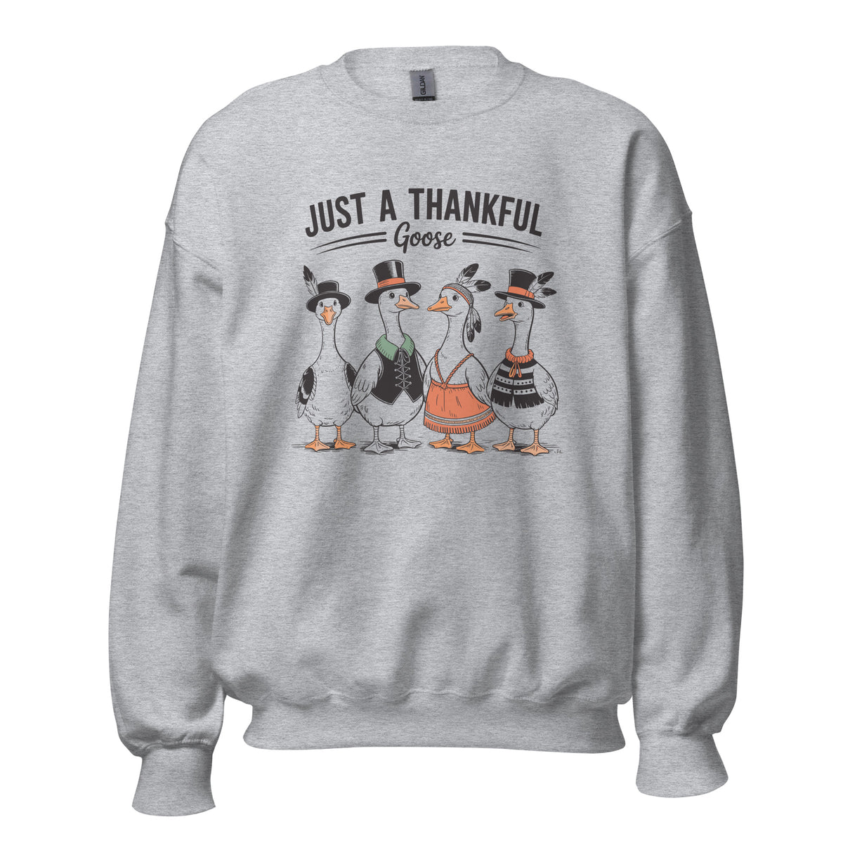 Shop Cute Thankful Goose Thanksgiving Crewneck Sweatshirt for Casual Wear for a cheerful, cozy look that brings warmth to every fall celebration. Add festive charm to your wardrobe with the Thankful Goose Thanksgiving Crewneck Sweatshirt, perfect for Thanksgiving and fall days. Buy Thankful Goose Thanksgiving Crewneck Sweatshirt, a cozy festive staple for fall gatherings, gratitude, and seasonal style.