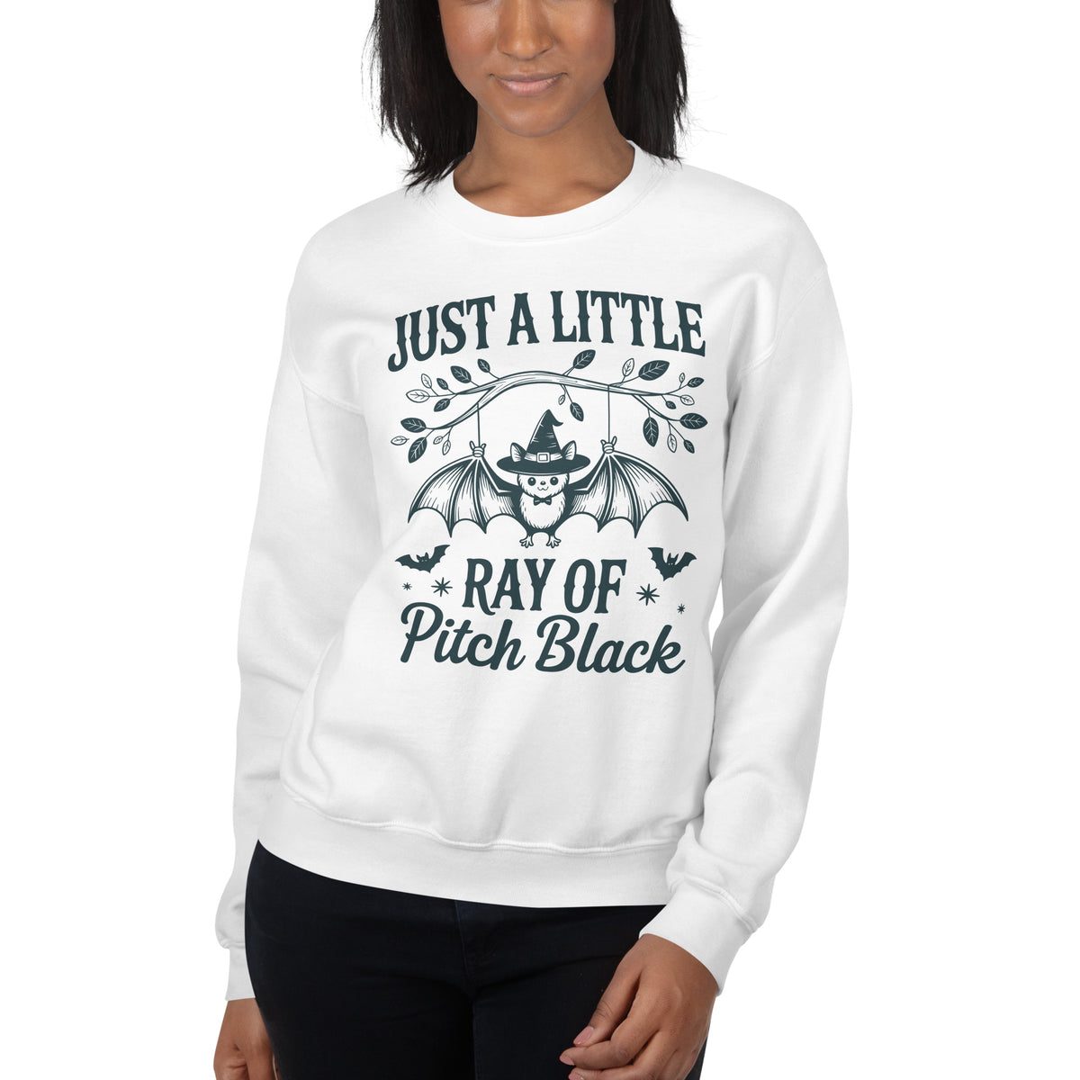 Best Just a Little Ray of Pitch Black Halloween Sweatshirt Festive Wear for cozy, spooky style that's perfect for chilly October nights and beyond.