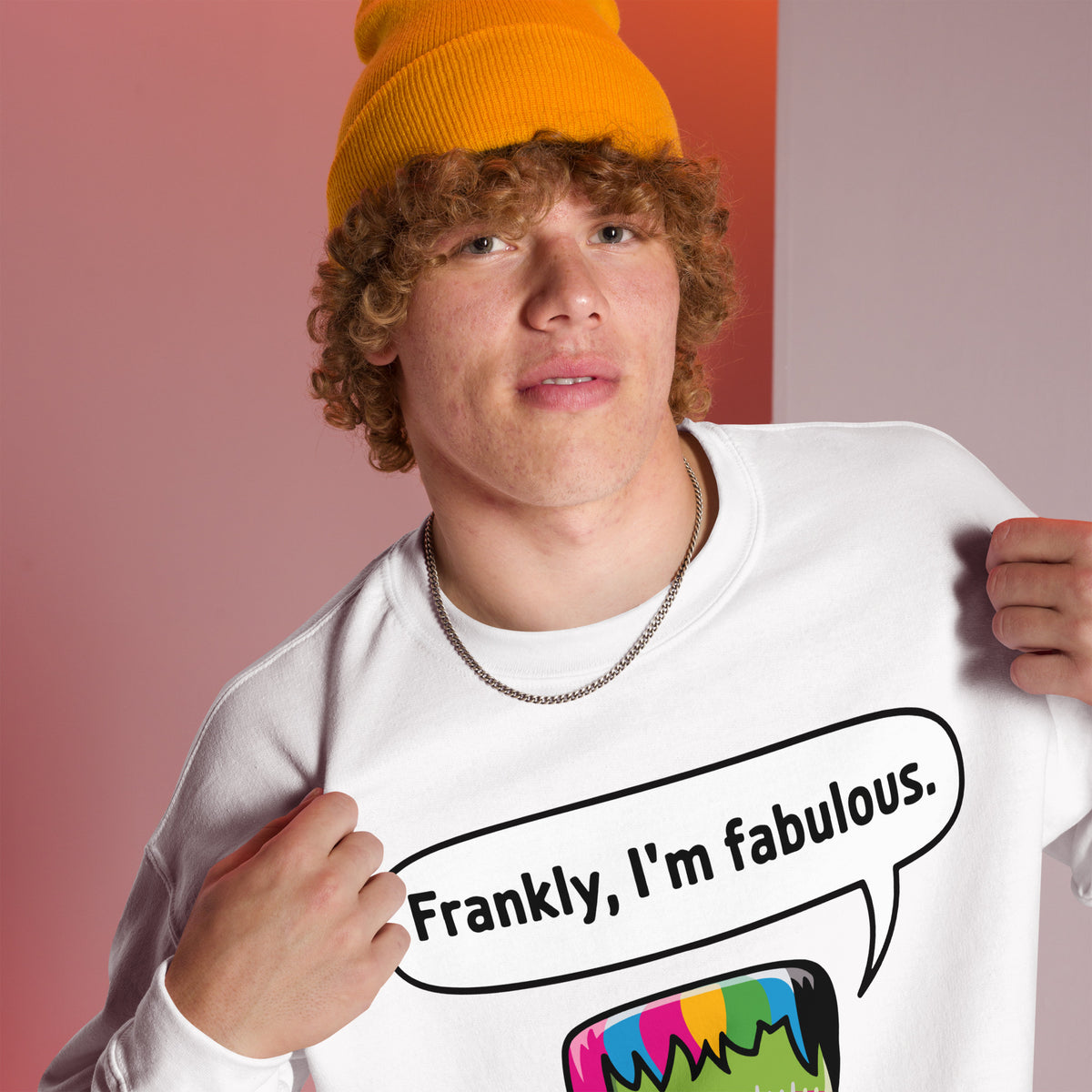Buy Frankly, I'm Fabulous: Frankenstein Sweatshirt Casual Wear for Sale, blending cozy comfort and iconic monster flair.