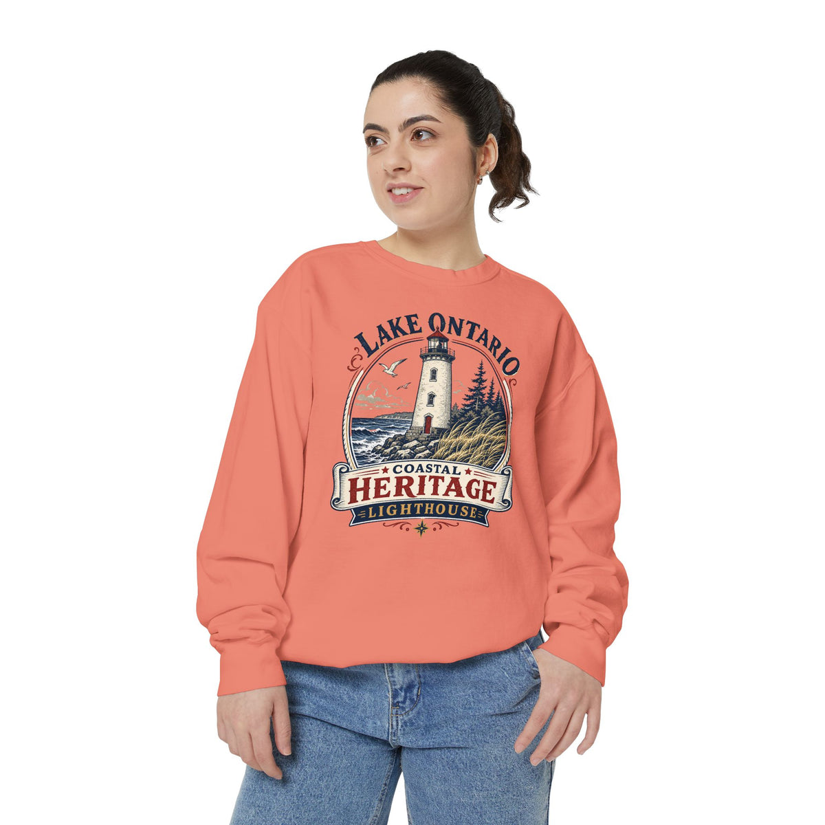 Lake Ontario Lighthouse Heritage Sweatshirt Casual Wear Shop the Lake Ontario Lighthouse Heritage Sweatshirt for classic nautical style, everyday comfort, and a tribute to Great Lakes history. Celebrate shoreline history in the Lake Ontario Lighthouse Heritage Sweatshirt, a cozy layer for beacon lovers and Great Lakes explorers. The Lake Ontario Lighthouse Heritage Sweatshirt blends soft comfort with timeless coastal pride—perfect for lighthouse fans and gifting.