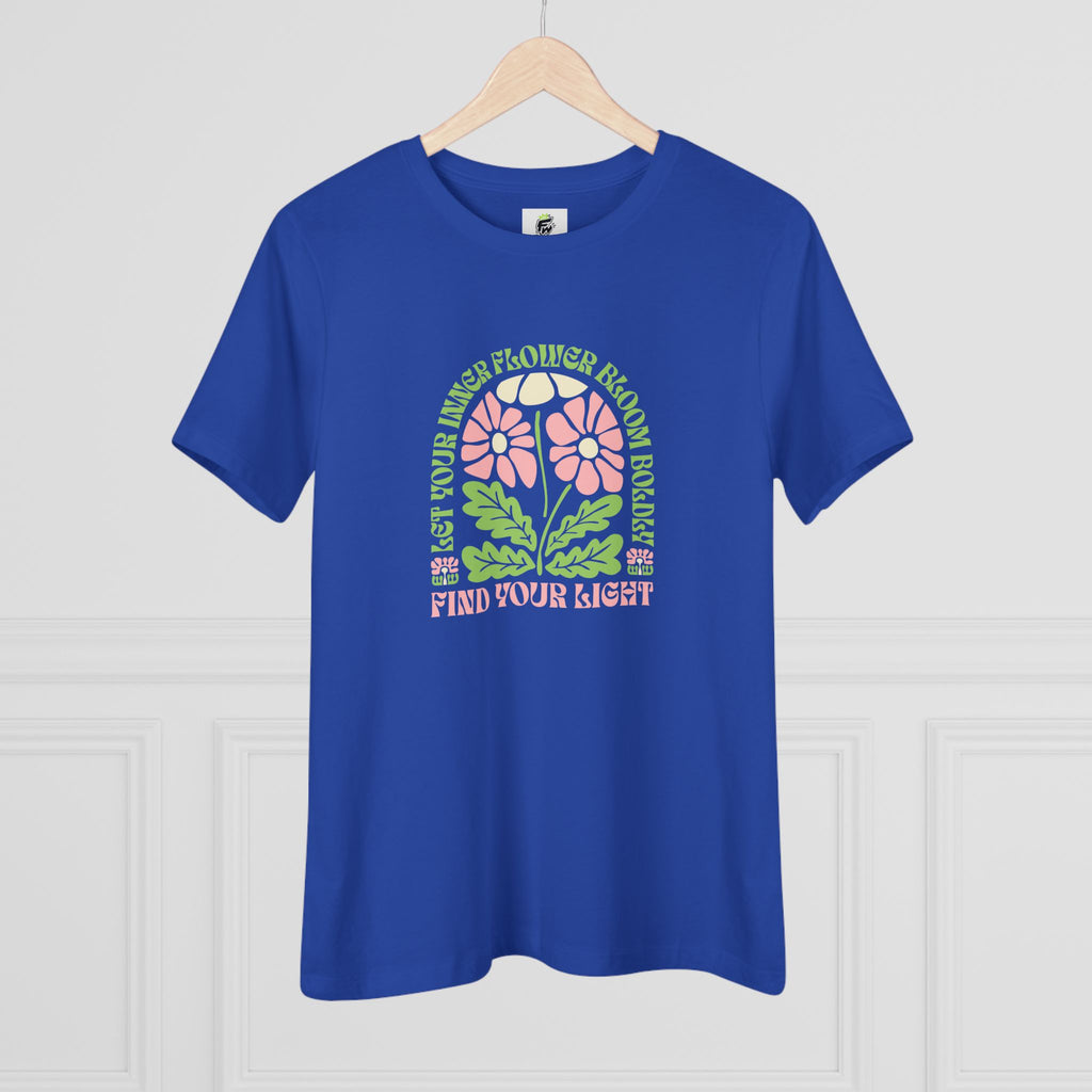 Let Your Inner Flower Bloom Boldly Groovy Women's Relaxed T-Shirt Let Your Inner Flower Bloom Boldly Groovy Women's T-Shirt brings retro floral flair and comfy style to your everyday wardrobe. Express your free spirit in the Let Your Inner Flower Bloom Boldly Groovy Women's T-Shirt, a vibrant retro tee made for standout style. Shop the Let Your Inner Flower Bloom Boldly Groovy Women's T-Shirt for a playful vintage-inspired look full of color, confidence, and charm.