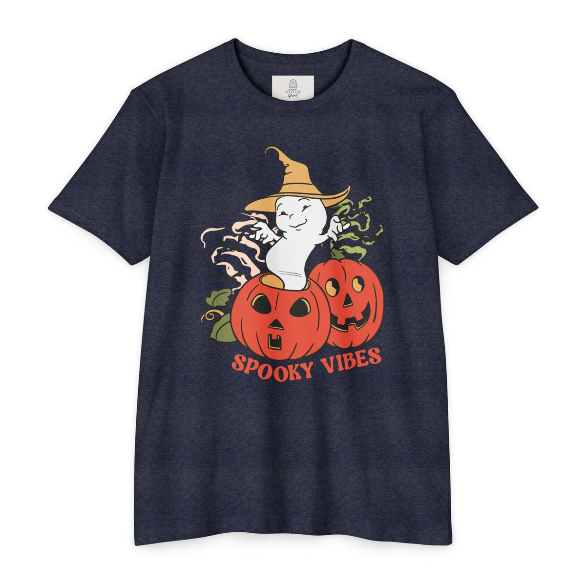 Festive Spooky Vibes Halloween Graphic T-Shirt Casual Wear Shop Festive Spooky Vibes Halloween Graphic T-Shirt Casual Wear for a playful seasonal look, ideal for parties, outings, and everyday comfort. Bring Halloween spirit to your wardrobe with Festive Spooky Vibes Halloween Graphic T-Shirt Casual Wear—great for festive casual outfits. Buy Festive Spooky Vibes Halloween Graphic T-Shirt Casual Wear, combining a fun haunted-season graphic with an easygoing everyday fit.