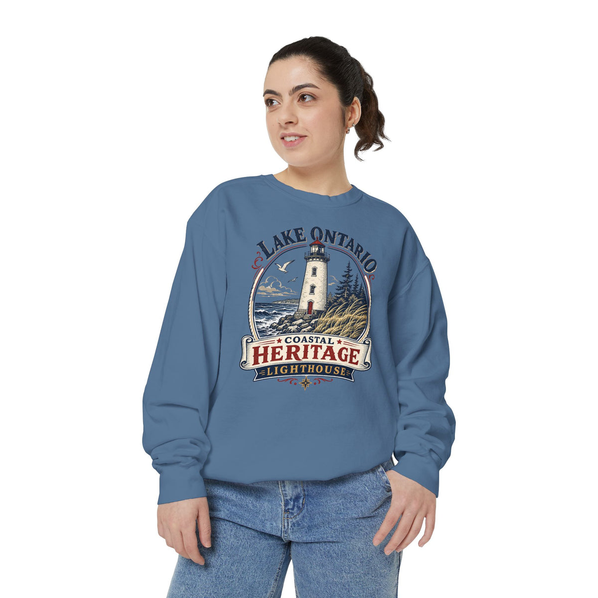 Lake Ontario Lighthouse Heritage Sweatshirt Casual Wear Shop the Lake Ontario Lighthouse Heritage Sweatshirt for classic nautical style, everyday comfort, and a tribute to Great Lakes history. Celebrate shoreline history in the Lake Ontario Lighthouse Heritage Sweatshirt, a cozy layer for beacon lovers and Great Lakes explorers. The Lake Ontario Lighthouse Heritage Sweatshirt blends soft comfort with timeless coastal pride—perfect for lighthouse fans and gifting.