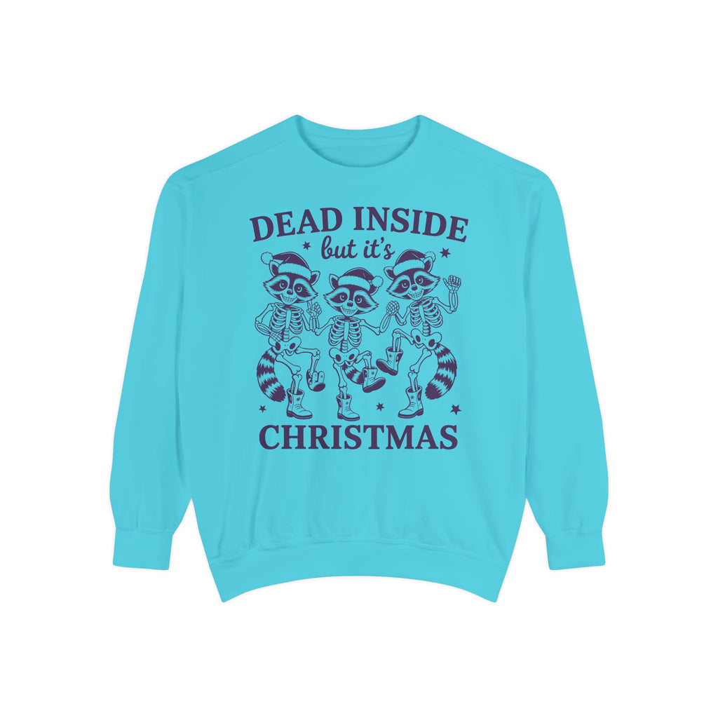 Shop Dead Inside Christmas Raccoon Skeleton Sweatshirt Casual Wear, a darkly festive layer for cozy holiday style, gifting, and winter comfort. Find your new favorite festive graphic: the Dead Inside Christmas Raccoon Skeleton Sweatshirt, made for merry misfits and winter days. Celebrate the season with the Dead Inside Christmas Raccoon Skeleton Sweatshirt—perfect for fans of spooky humor and cozy holiday looks.