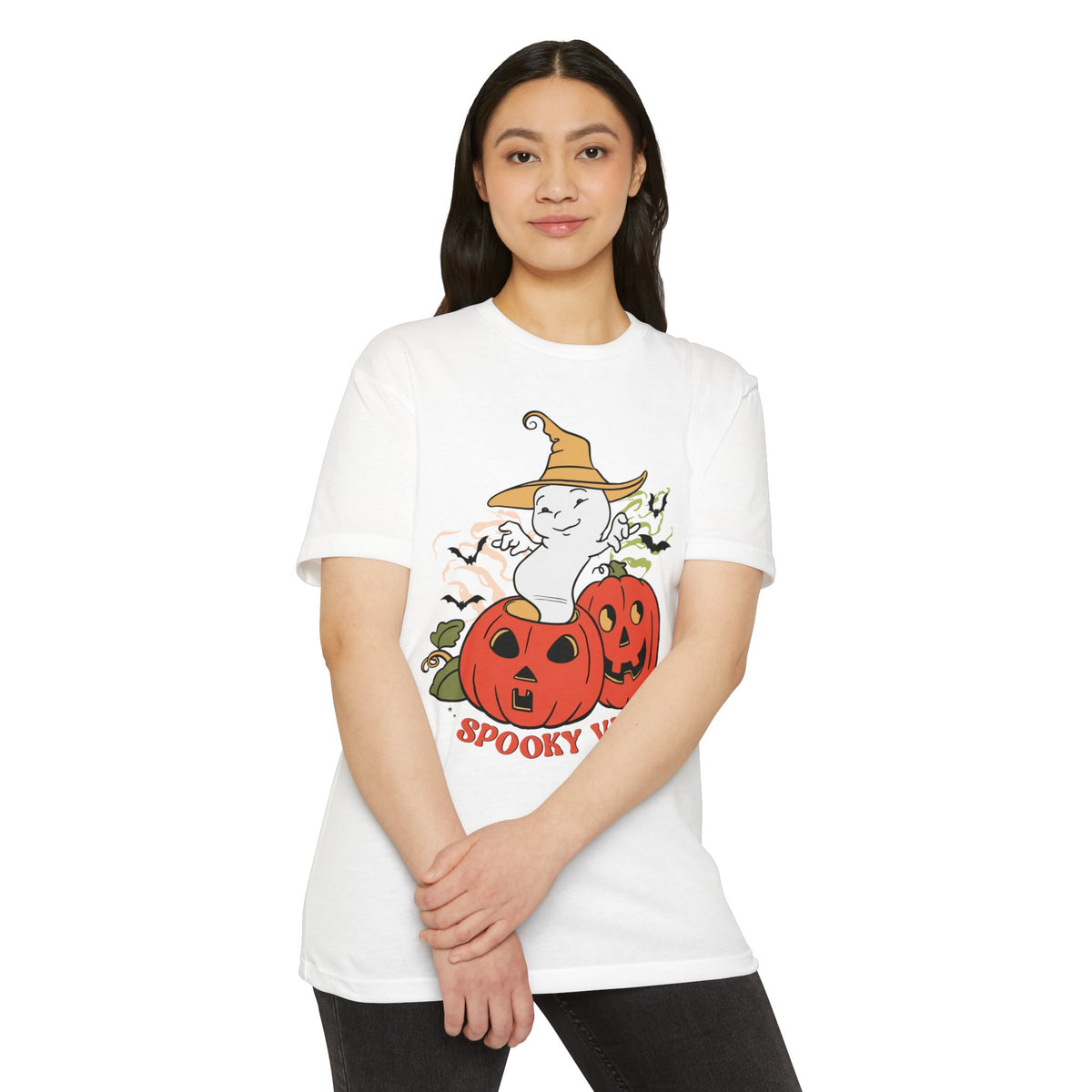 Festive Spooky Vibes Halloween Graphic T-Shirt Casual Wear Shop Festive Spooky Vibes Halloween Graphic T-Shirt Casual Wear for a playful seasonal look, ideal for parties, outings, and everyday comfort. Bring Halloween spirit to your wardrobe with Festive Spooky Vibes Halloween Graphic T-Shirt Casual Wear—great for festive casual outfits. Buy Festive Spooky Vibes Halloween Graphic T-Shirt Casual Wear, combining a fun haunted-season graphic with an easygoing everyday fit.