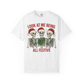 Shop Festive Skeletons Christmas Holiday T-Shirt Casual Wear for a fun, spooky seasonal look perfect for parties, gifting, and everyday style. Bring spooky cheer to your wardrobe with Festive Skeletons Christmas Holiday T-Shirt Casual Wear for relaxed seasonal celebrations. Buy Festive Skeletons Christmas Holiday T-Shirt Casual Wear, a playful choice for Christmas events, cozy gatherings, and casual outfits.