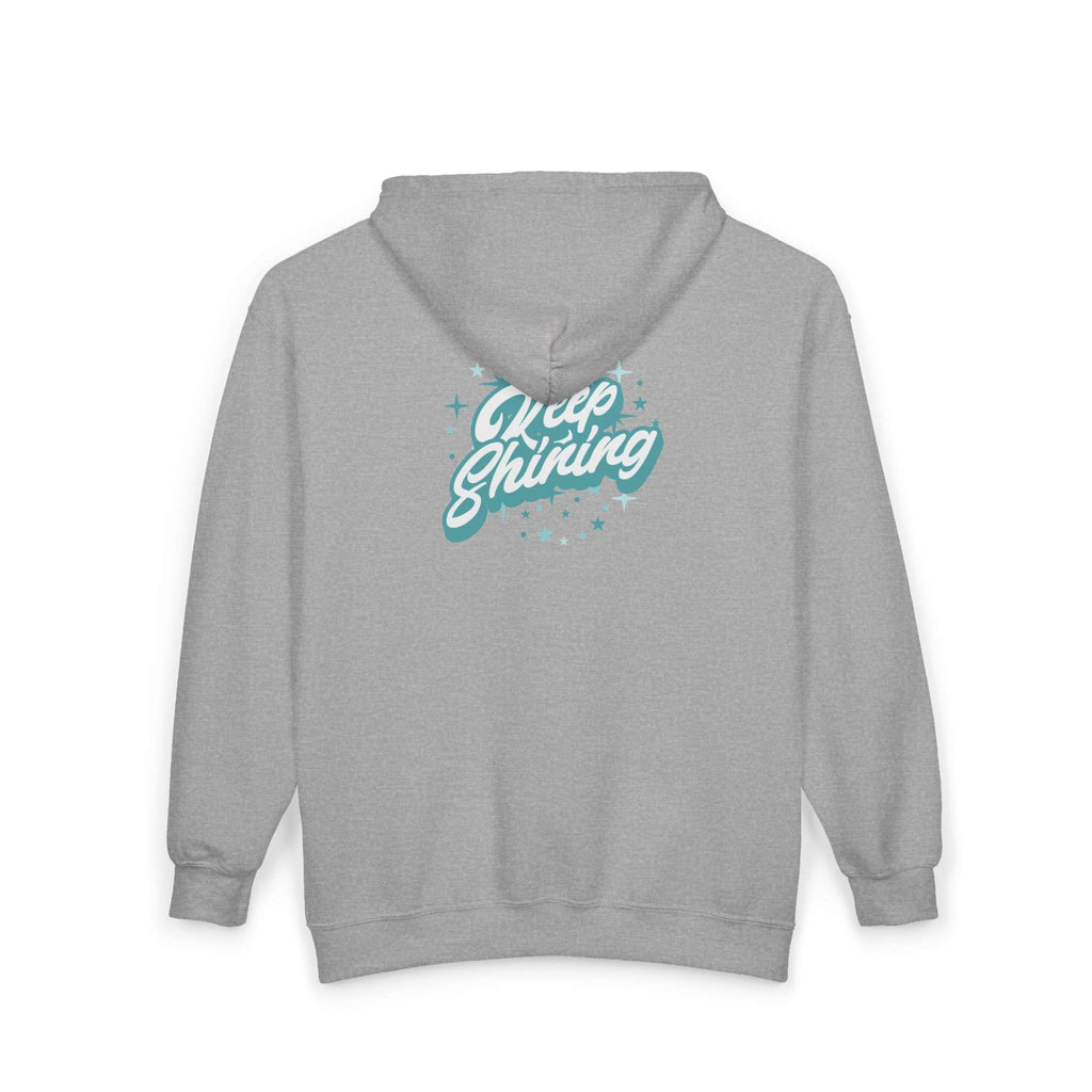 Shop Keep Shining Typography Script Graphic Zip Hoodie Casual Wear for an eye-catching, easy-to-layer look that adds positivity to your wardrobe. Express your style with the Keep Shining Typography Script Graphic Zip Hoodie, a versatile layer featuring an uplifting graphic statement. Keep Shining Typography Script Graphic Zip Hoodie delivers cozy comfort and bold style for everyday layering. Shop this standout hoodie today.