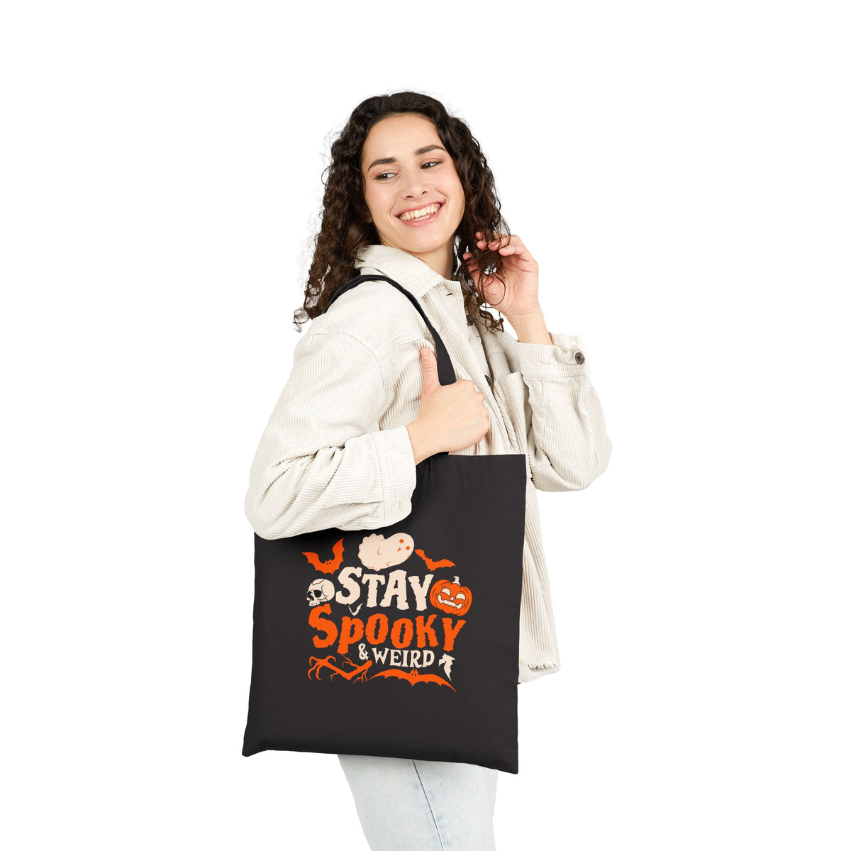 Shop Stay Spooky Weird Funny Halloween Canvas Tote Bag Online Carry Halloween essentials in a Stay Spooky Weird Funny Halloween Canvas Tote Bag. Durable, roomy, and perfect for quirky seasonal style. Show off your eerie sense of humor with the Stay Spooky Weird Funny Halloween Canvas Tote Bag, made for treats, errands, and more. Make every October outing more fun with a Stay Spooky Weird Funny Halloween Canvas Tote Bag—an ideal reusable accessory for spooky fans.