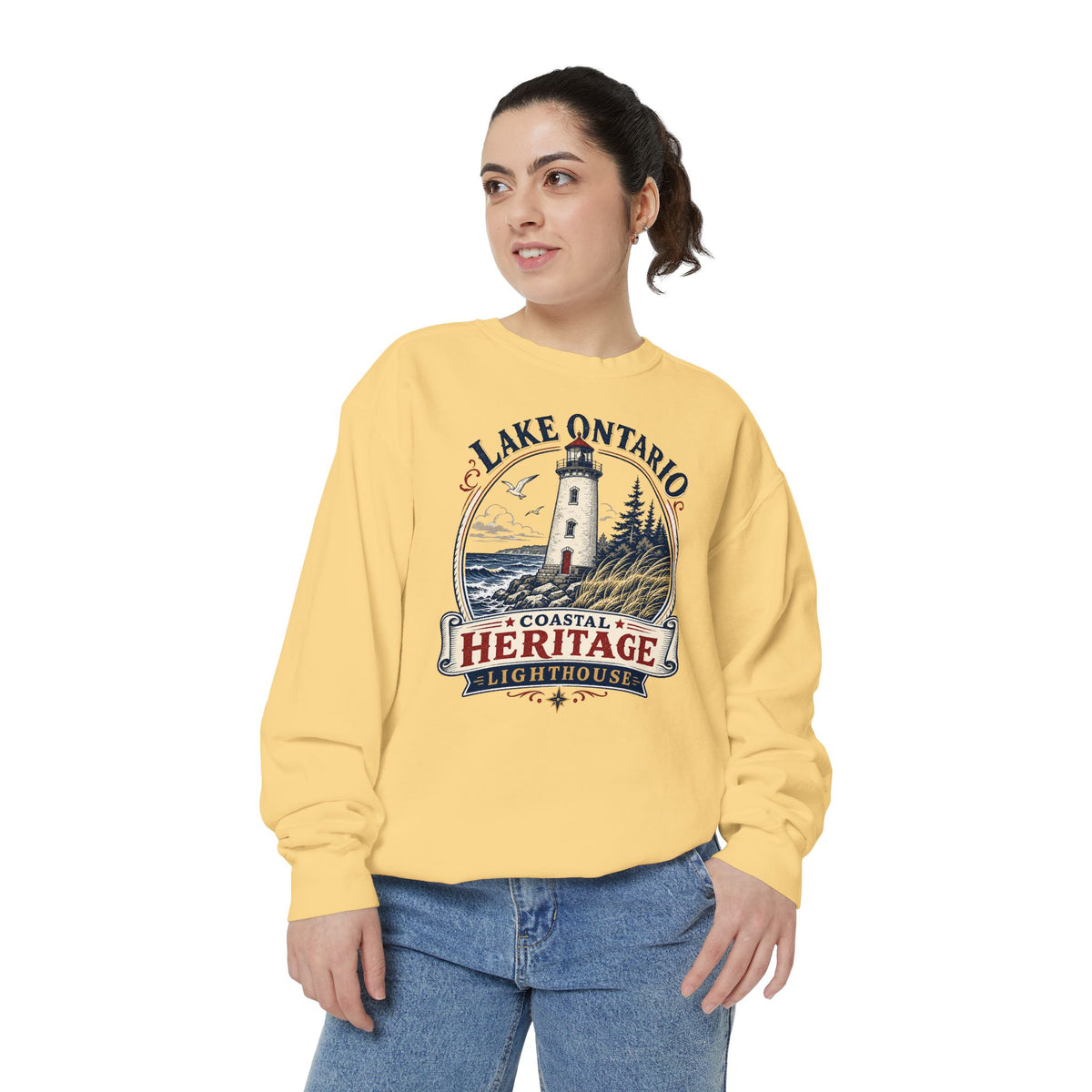 Lake Ontario Lighthouse Heritage Sweatshirt Casual Wear Shop the Lake Ontario Lighthouse Heritage Sweatshirt for classic nautical style, everyday comfort, and a tribute to Great Lakes history. Celebrate shoreline history in the Lake Ontario Lighthouse Heritage Sweatshirt, a cozy layer for beacon lovers and Great Lakes explorers. The Lake Ontario Lighthouse Heritage Sweatshirt blends soft comfort with timeless coastal pride—perfect for lighthouse fans and gifting.