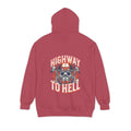 Shop Bold Highway To Hell Football Skull Graphic Hoodie Casual Wear for bold football-inspired streetwear with skull graphic and cozy hoodie style. Buy Bold Highway To Hell Football Skull Graphic Hoodie brings edgy game-day style with a striking skull design, cozy comfort, and standout attitude.