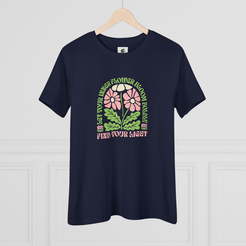Let Your Inner Flower Bloom Boldly Groovy Women's Relaxed T-Shirt Let Your Inner Flower Bloom Boldly Groovy Women's T-Shirt brings retro floral flair and comfy style to your everyday wardrobe. Express your free spirit in the Let Your Inner Flower Bloom Boldly Groovy Women's T-Shirt, a vibrant retro tee made for standout style. Shop the Let Your Inner Flower Bloom Boldly Groovy Women's T-Shirt for a playful vintage-inspired look full of color, confidence, and charm.