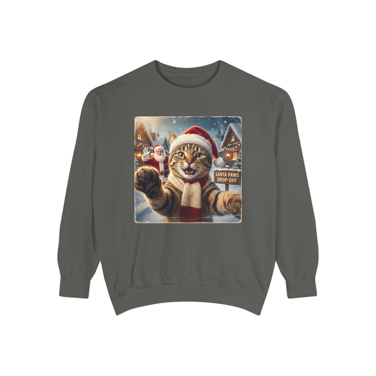 Shop Funny Festive Santa Cat Christmas Sweatshirt for Casual Outfits, a cozy, playful pick for holiday parties, lounging, and seasonal style. Add feline festive flair with the Festive Santa Cat Christmas Sweatshirt for Casual Outfits, perfect for cozy winter looks and holiday fun. Buy Festive Santa Cat Christmas Sweatshirt for Casual Outfits—soft, cheerful holiday wear made for gift giving and everyday comfort.