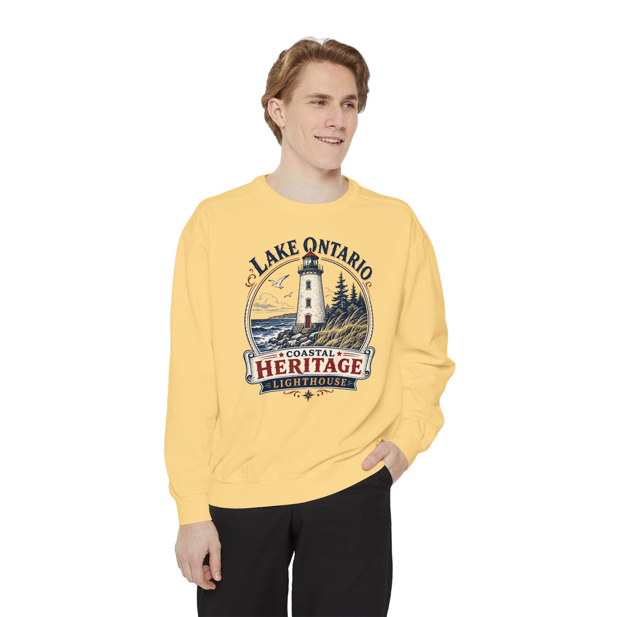 Lake Ontario Lighthouse Heritage Sweatshirt Casual Wear Shop the Lake Ontario Lighthouse Heritage Sweatshirt for classic nautical style, everyday comfort, and a tribute to Great Lakes history. Celebrate shoreline history in the Lake Ontario Lighthouse Heritage Sweatshirt, a cozy layer for beacon lovers and Great Lakes explorers. The Lake Ontario Lighthouse Heritage Sweatshirt blends soft comfort with timeless coastal pride—perfect for lighthouse fans and gifting.