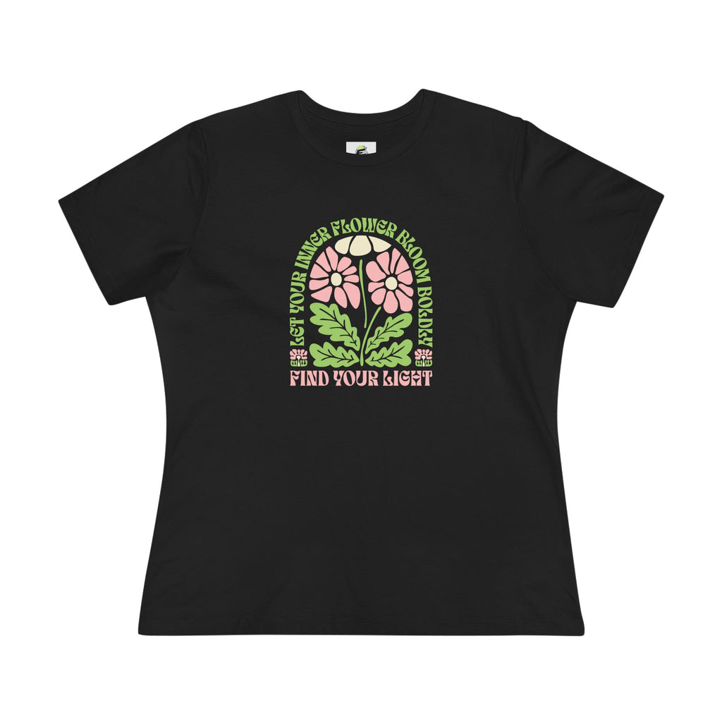 Let Your Inner Flower Bloom Boldly Groovy Women's Relaxed T-Shirt Let Your Inner Flower Bloom Boldly Groovy Women's T-Shirt brings retro floral flair and comfy style to your everyday wardrobe. Express your free spirit in the Let Your Inner Flower Bloom Boldly Groovy Women's T-Shirt, a vibrant retro tee made for standout style. Shop the Let Your Inner Flower Bloom Boldly Groovy Women's T-Shirt for a playful vintage-inspired look full of color, confidence, and charm.