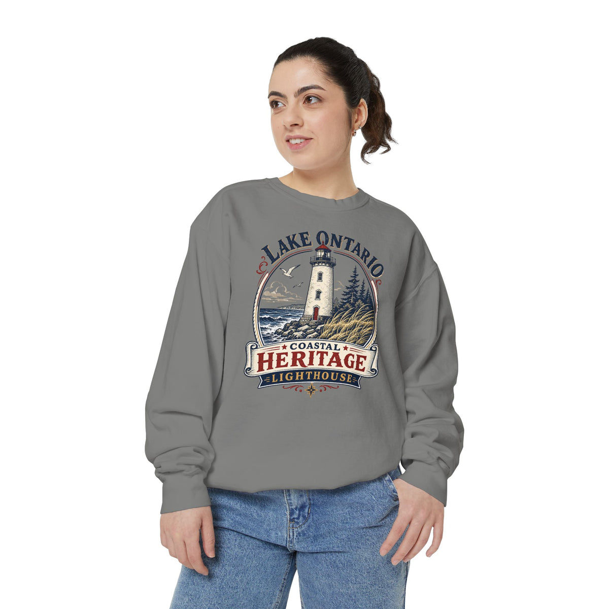 Lake Ontario Lighthouse Heritage Sweatshirt Casual Wear Shop the Lake Ontario Lighthouse Heritage Sweatshirt for classic nautical style, everyday comfort, and a tribute to Great Lakes history. Celebrate shoreline history in the Lake Ontario Lighthouse Heritage Sweatshirt, a cozy layer for beacon lovers and Great Lakes explorers. The Lake Ontario Lighthouse Heritage Sweatshirt blends soft comfort with timeless coastal pride—perfect for lighthouse fans and gifting.