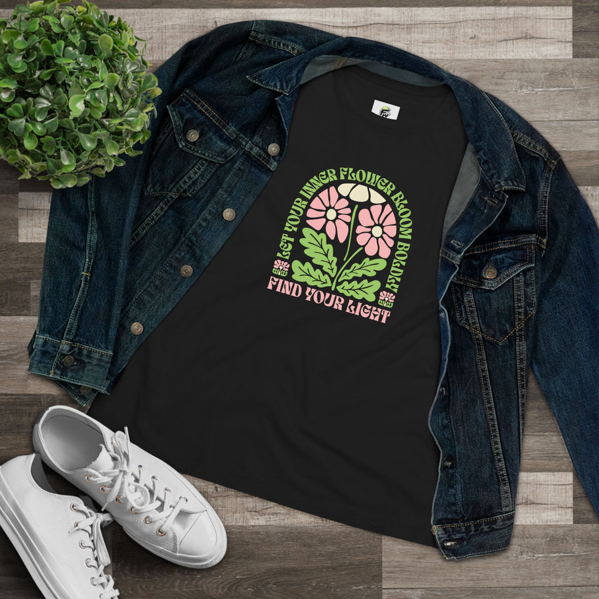 Let Your Inner Flower Bloom Boldly Groovy Women's Relaxed T-Shirt Let Your Inner Flower Bloom Boldly Groovy Women's T-Shirt brings retro floral flair and comfy style to your everyday wardrobe. Express your free spirit in the Let Your Inner Flower Bloom Boldly Groovy Women's T-Shirt, a vibrant retro tee made for standout style. Shop the Let Your Inner Flower Bloom Boldly Groovy Women's T-Shirt for a playful vintage-inspired look full of color, confidence, and charm.