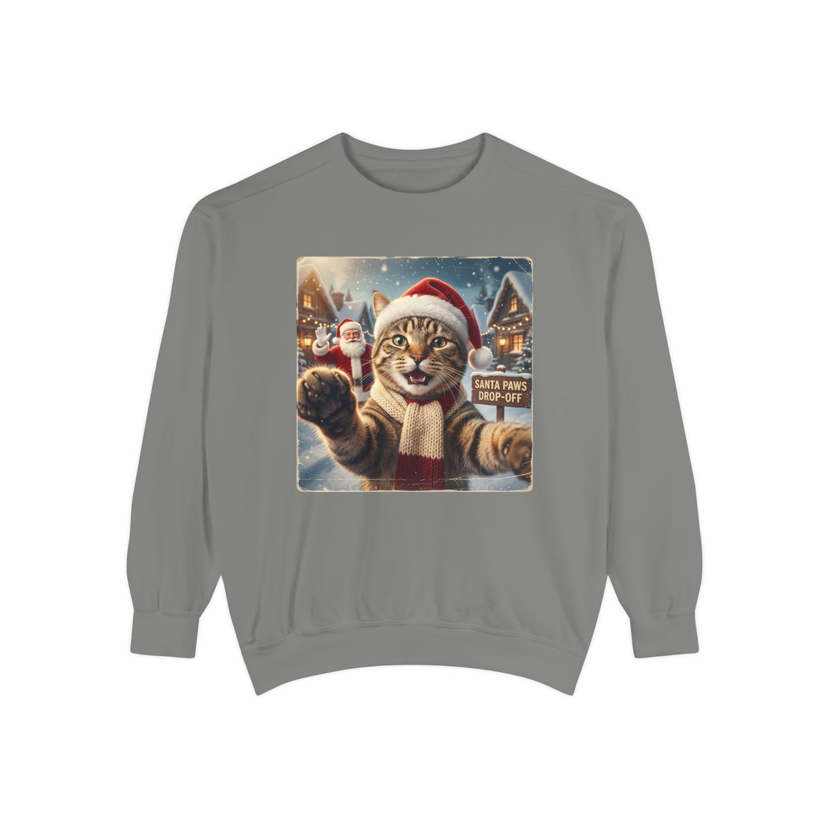 Shop Funny Festive Santa Cat Christmas Sweatshirt for Casual Outfits, a cozy, playful pick for holiday parties, lounging, and seasonal style. Add feline festive flair with the Festive Santa Cat Christmas Sweatshirt for Casual Outfits, perfect for cozy winter looks and holiday fun. Buy Festive Santa Cat Christmas Sweatshirt for Casual Outfits—soft, cheerful holiday wear made for gift giving and everyday comfort.