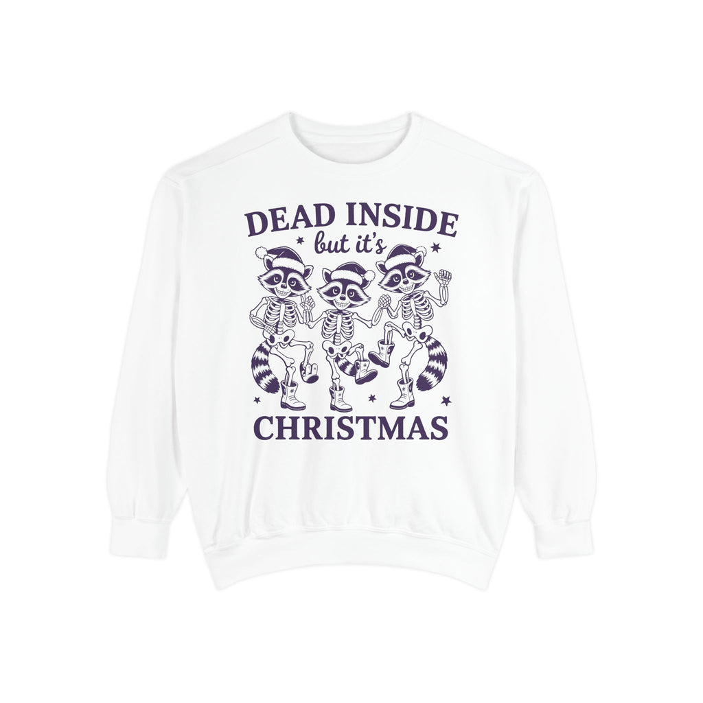 Shop Dead Inside Christmas Raccoon Skeleton Sweatshirt Casual Wear, a darkly festive layer for cozy holiday style, gifting, and winter comfort. Find your new favorite festive graphic: the Dead Inside Christmas Raccoon Skeleton Sweatshirt, made for merry misfits and winter days. Celebrate the season with the Dead Inside Christmas Raccoon Skeleton Sweatshirt—perfect for fans of spooky humor and cozy holiday looks.