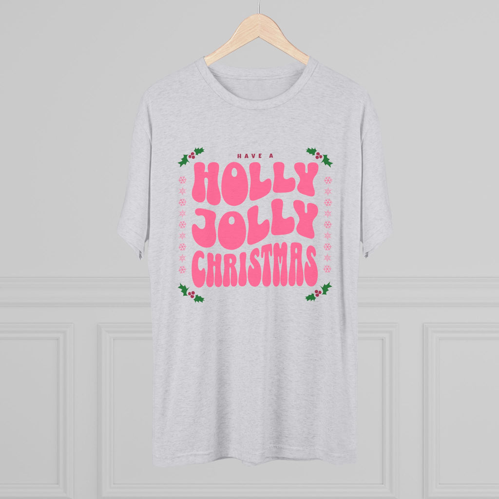 Holly Jolly Christmas Unisex Tri-Blend Crew Tee Festive Wear Celebrate in the Holly Jolly Christmas Unisex Tri-Blend Crew Tee Festive Wear—a soft, stylish holiday tee for parties, gifting, and cozy moments. Bring festive cheer to your wardrobe with the Holly Jolly Christmas Unisex Tri-Blend Crew Tee Festive Wear. Enjoy comfort all season long. Shop the Holly Jolly Christmas Unisex Tri-Blend Crew Tee Festive Wear, with a soft feel and cheerful holiday style for every celebration.