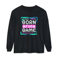 Shop Retro Typography Born For Game Long Sleeve T-Shirt Casual Wear, a bold throwback style made for gamers, casual wear, and everyday comfort. Level up your wardrobe with the Retro Typography Born For Game Long Sleeve T-Shirt, featuring vintage-inspired gamer style and all-day comfort. Buy Retro Typography Born For Game Long Sleeve T-Shirt—a standout vintage gaming look for relaxed outfits, gifts, and daily wear.