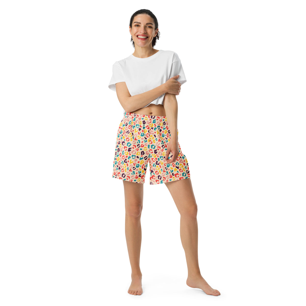 Cool Colorful Leopard Pattern Athletic Long Shorts for Casual Outfits Refresh your wardrobe with Colorful Leopard Pattern Athletic Long Shorts Casual Outfits—perfect for lounging, training, or errands. Buy Colorful Leopard Pattern Athletic Long Shorts Casual Outfits designed for relaxed days, workouts, and standout streetwear. Shop Colorful Leopard Pattern Athletic Long Shorts Casual Outfits for bold comfort, breathable movement, and everyday sporty style.