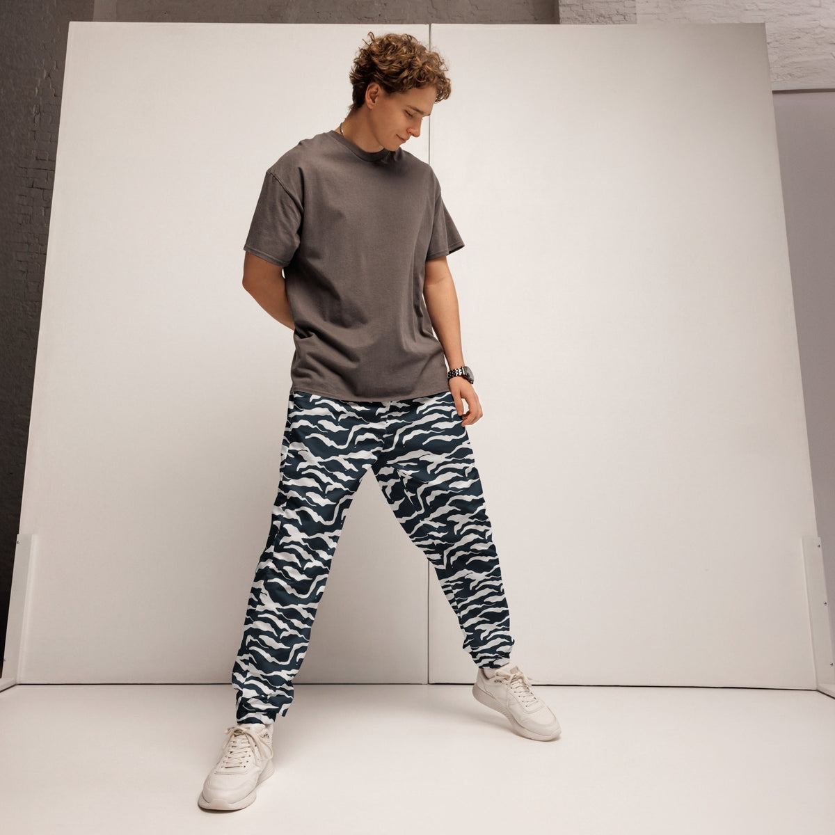 Shop Wavy Organic Camo Stripes Unisex Track Pants Casual Wear for a standout look, soft organic fabric, and relaxed comfort from street to sofa. Upgrade your casual wardrobe with Wavy Organic Camo Stripes Unisex Track Pants—designed for versatile style and all-day comfort. Buy Wavy Organic Camo Stripes Unisex Track Pants, blending bold style, organic comfort, and an easy fit for everyday movement.