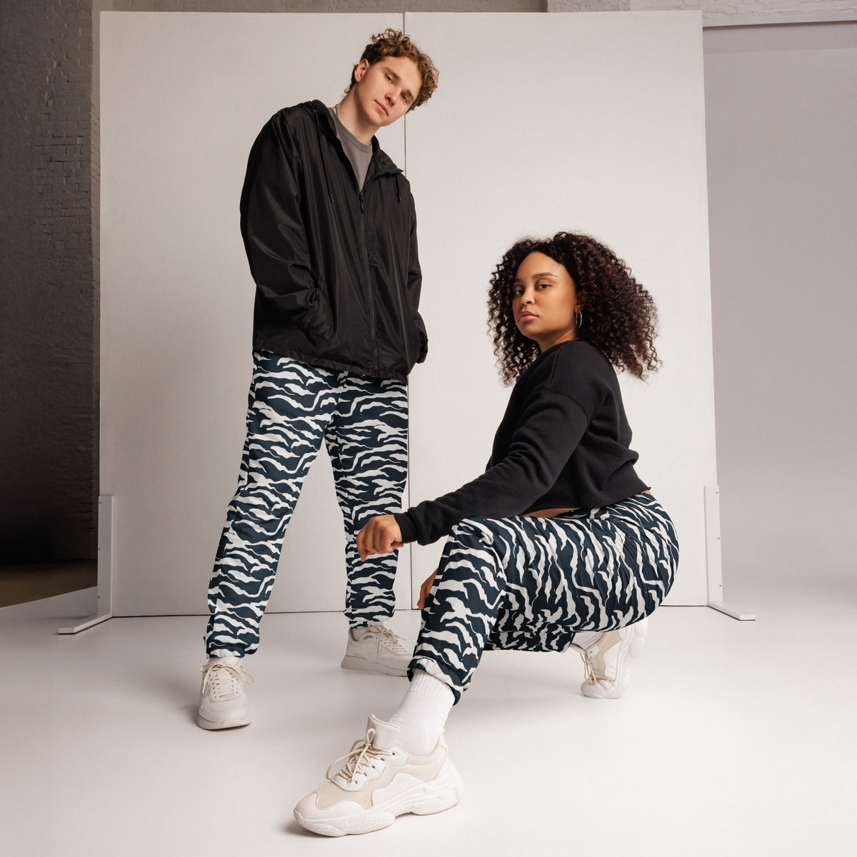 Shop Wavy Organic Camo Stripes Unisex Track Pants Casual Wear for a standout look, soft organic fabric, and relaxed comfort from street to sofa. Upgrade your casual wardrobe with Wavy Organic Camo Stripes Unisex Track Pants—designed for versatile style and all-day comfort. Buy Wavy Organic Camo Stripes Unisex Track Pants, blending bold style, organic comfort, and an easy fit for everyday movement.