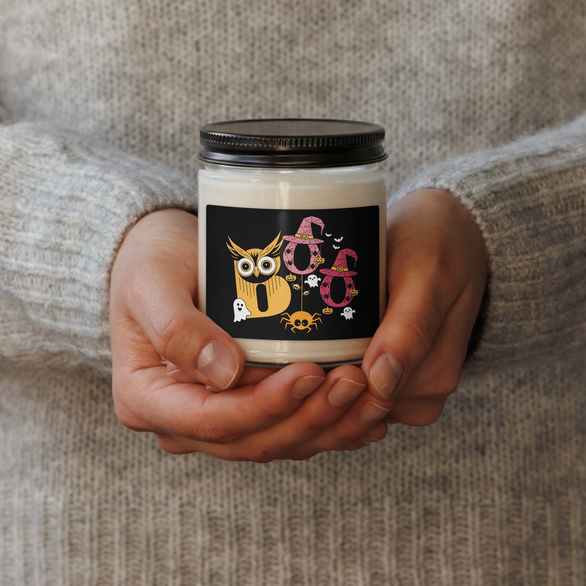 Bring Halloween home with the Boo Halloween Owl and Witch Hat Scented Soy Candle Home Decor—a delightful soy candle for warm, spooky ambience. Light up spooky season with the Boo Halloween Owl and Witch Hat Scented Soy Candle, featuring a cozy fragrance and charming festive design. Buy Boo Halloween Owl and Witch Hat Scented Soy Candle, a festive, fragrant accent for parties, gifting, and autumn nights.