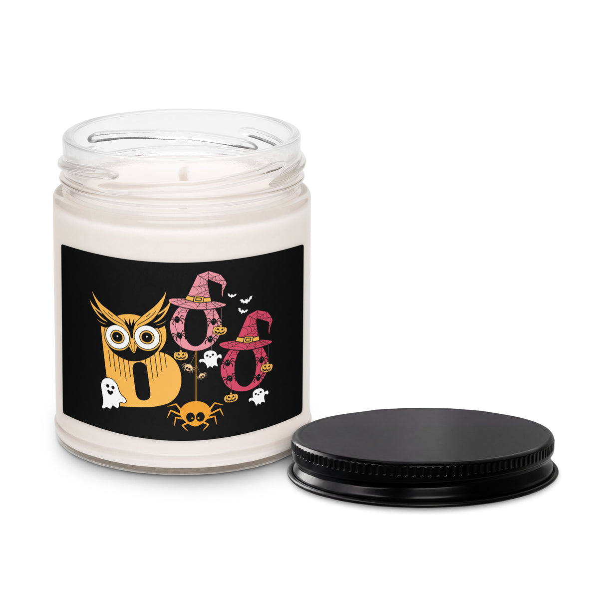 Bring Halloween home with the Boo Halloween Owl and Witch Hat Scented Soy Candle Home Decor—a delightful soy candle for warm, spooky ambience. Light up spooky season with the Boo Halloween Owl and Witch Hat Scented Soy Candle, featuring a cozy fragrance and charming festive design. Buy Boo Halloween Owl and Witch Hat Scented Soy Candle, a festive, fragrant accent for parties, gifting, and autumn nights.