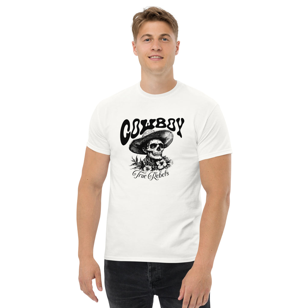 Vintage Cowboy Skull True Rebels Western T-Shirt Casual Wear Shop the Vintage Cowboy Skull True Rebels Western T-Shirt Casual Wear, featuring bold outlaw style, soft comfort, and everyday rebel appeal. Add Vintage Cowboy Skull True Rebels Western T-Shirt Casual Wear to your wardrobe for standout cowboy-inspired style and relaxed comfort. Buy Vintage Cowboy Skull True Rebels Western T-Shirt Casual Wear for a rugged graphic look that brings classic Western attitude to daily outfits.