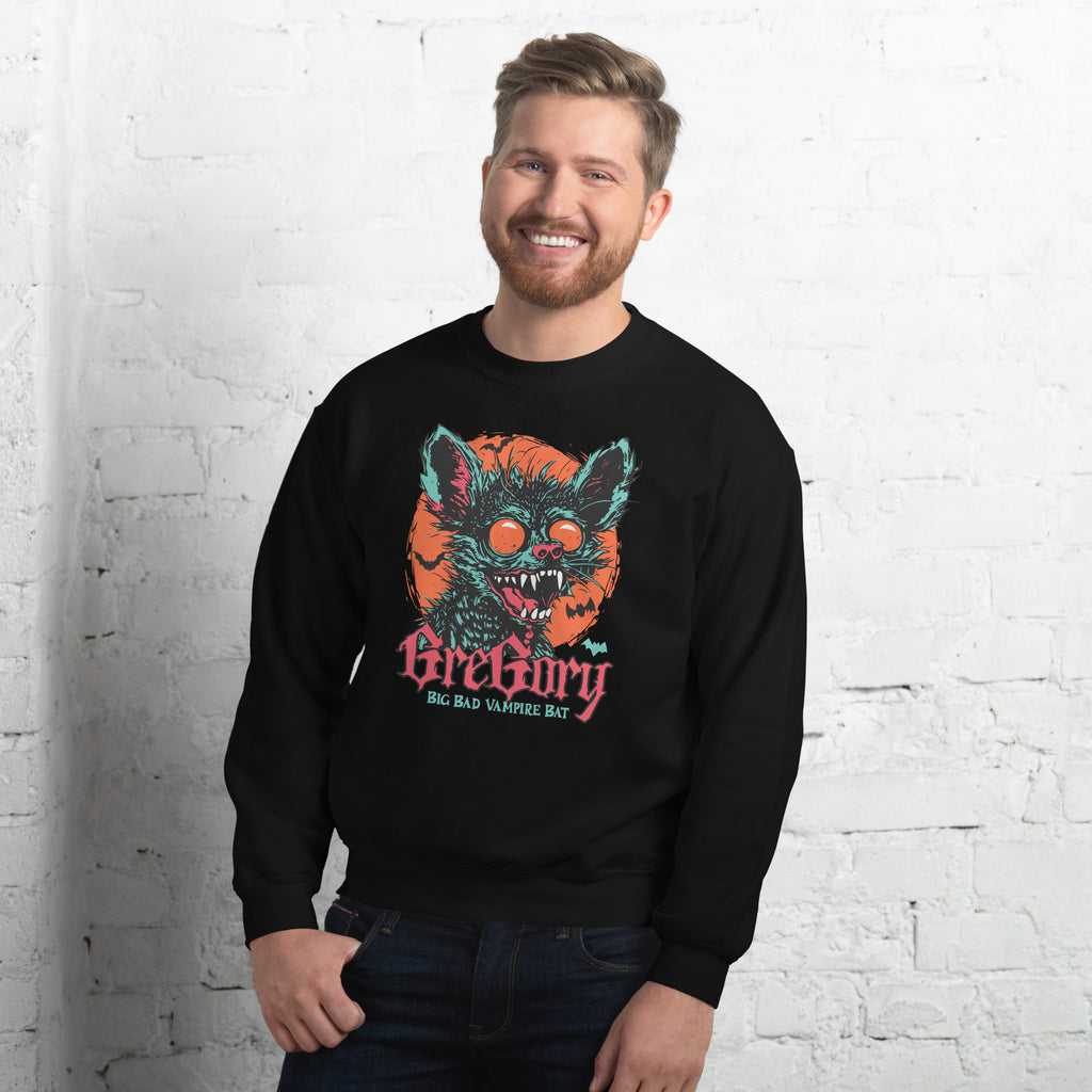Buy Gregory Vampire Bat Crewneck Sweatshirt for Casual Outfits, a comfortable statement layer for cool, casual days. Elevate relaxed looks with the Gregory Vampire Bat Crewneck Sweatshirt for Casual Outfits—soft, striking, and made for daily wear. Shop the Gregory Vampire Bat Crewneck Sweatshirt for Casual Outfits, combining bold gothic style, cozy comfort, and everyday versatility.