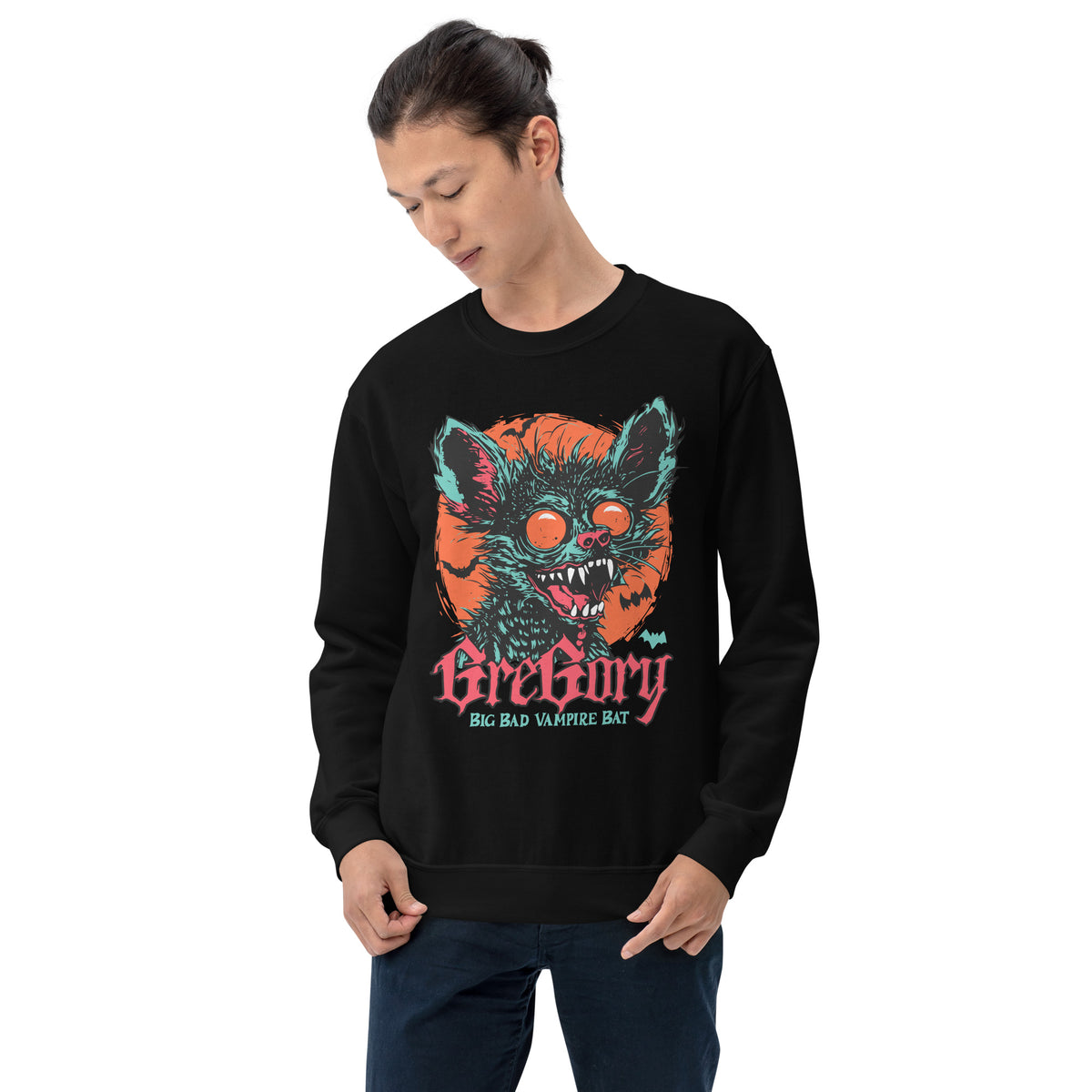 Buy Gregory Vampire Bat Crewneck Sweatshirt for Casual Outfits, a comfortable statement layer for cool, casual days. Elevate relaxed looks with the Gregory Vampire Bat Crewneck Sweatshirt for Casual Outfits—soft, striking, and made for daily wear. Shop the Gregory Vampire Bat Crewneck Sweatshirt for Casual Outfits, combining bold gothic style, cozy comfort, and everyday versatility.