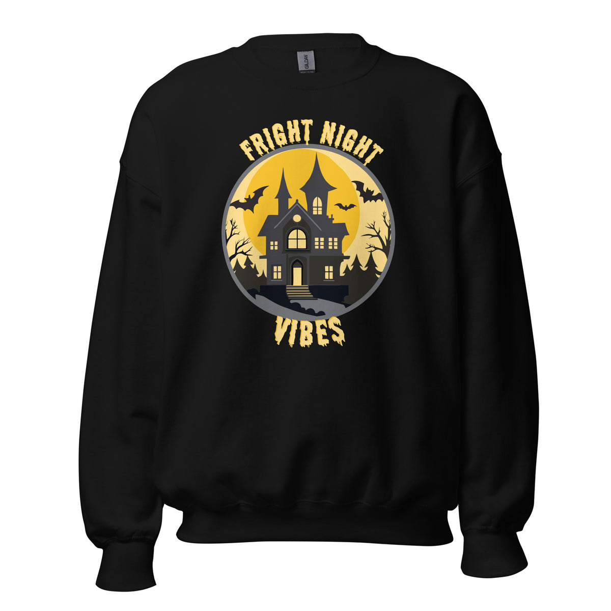 Make every spooky outing cozier with the Fright Night Vibes Halloween Crewneck Sweatshirt Festive Wear, a must-have for stylish fall celebrations.