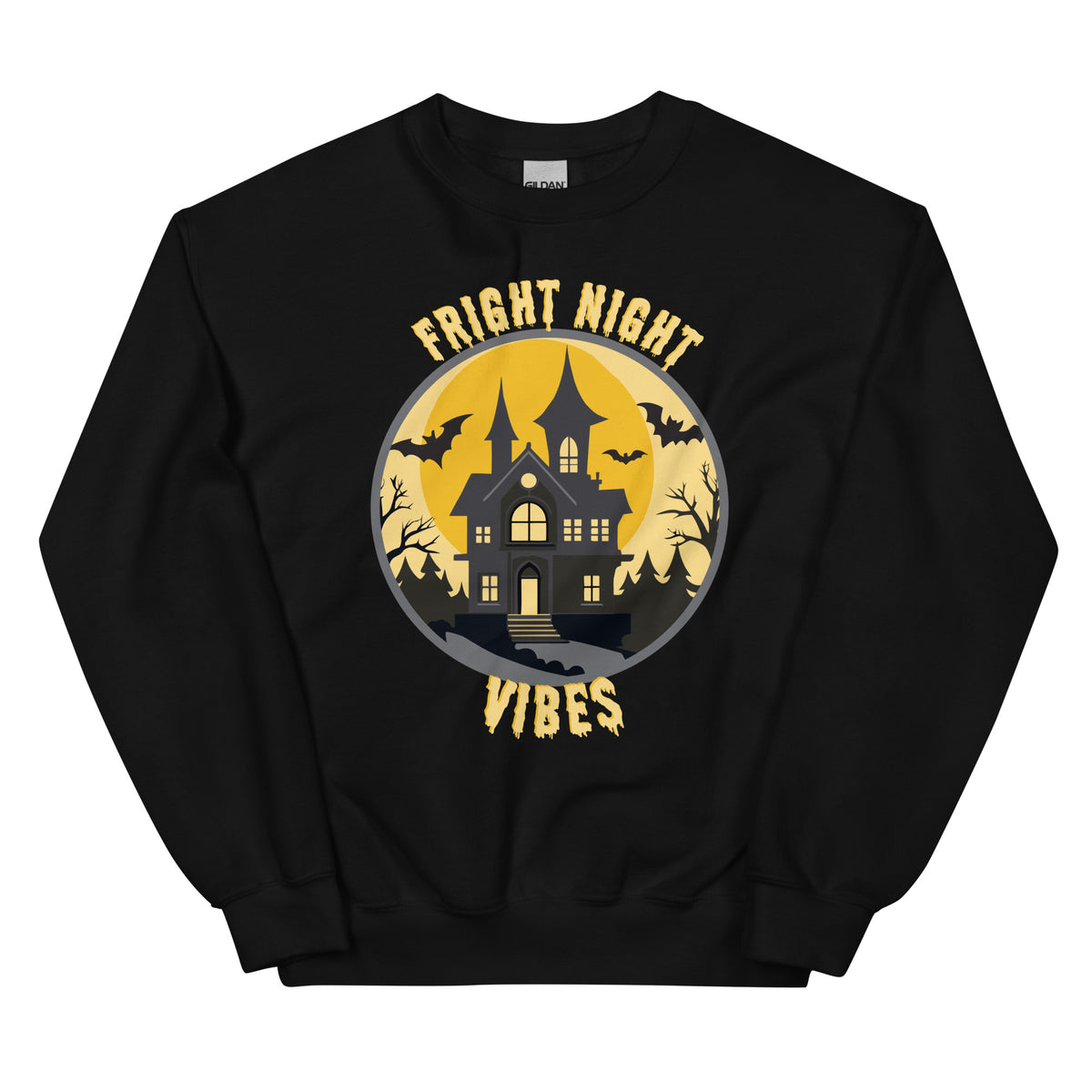 Make every spooky outing cozier with the Fright Night Vibes Halloween Crewneck Sweatshirt Festive Wear, a must-have for stylish fall celebrations.