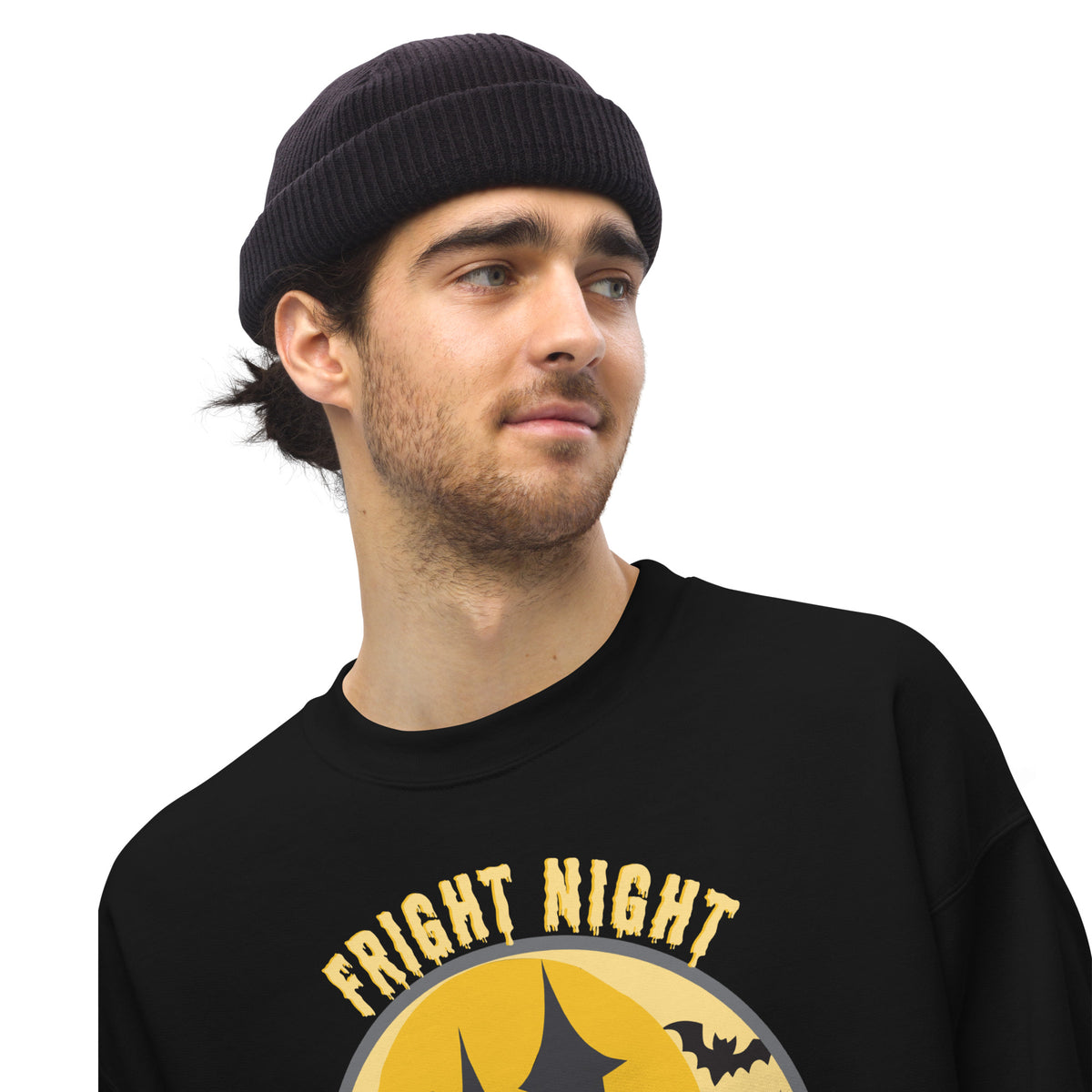 Make every spooky outing cozier with the Fright Night Vibes Halloween Crewneck Sweatshirt Festive Wear, a must-have for stylish fall celebrations.