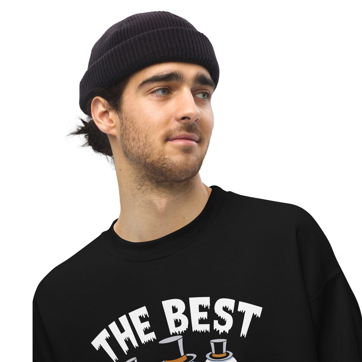 Funny The Best Ghost Trio Halloween Crewneck Sweatshirt for Festive Wear