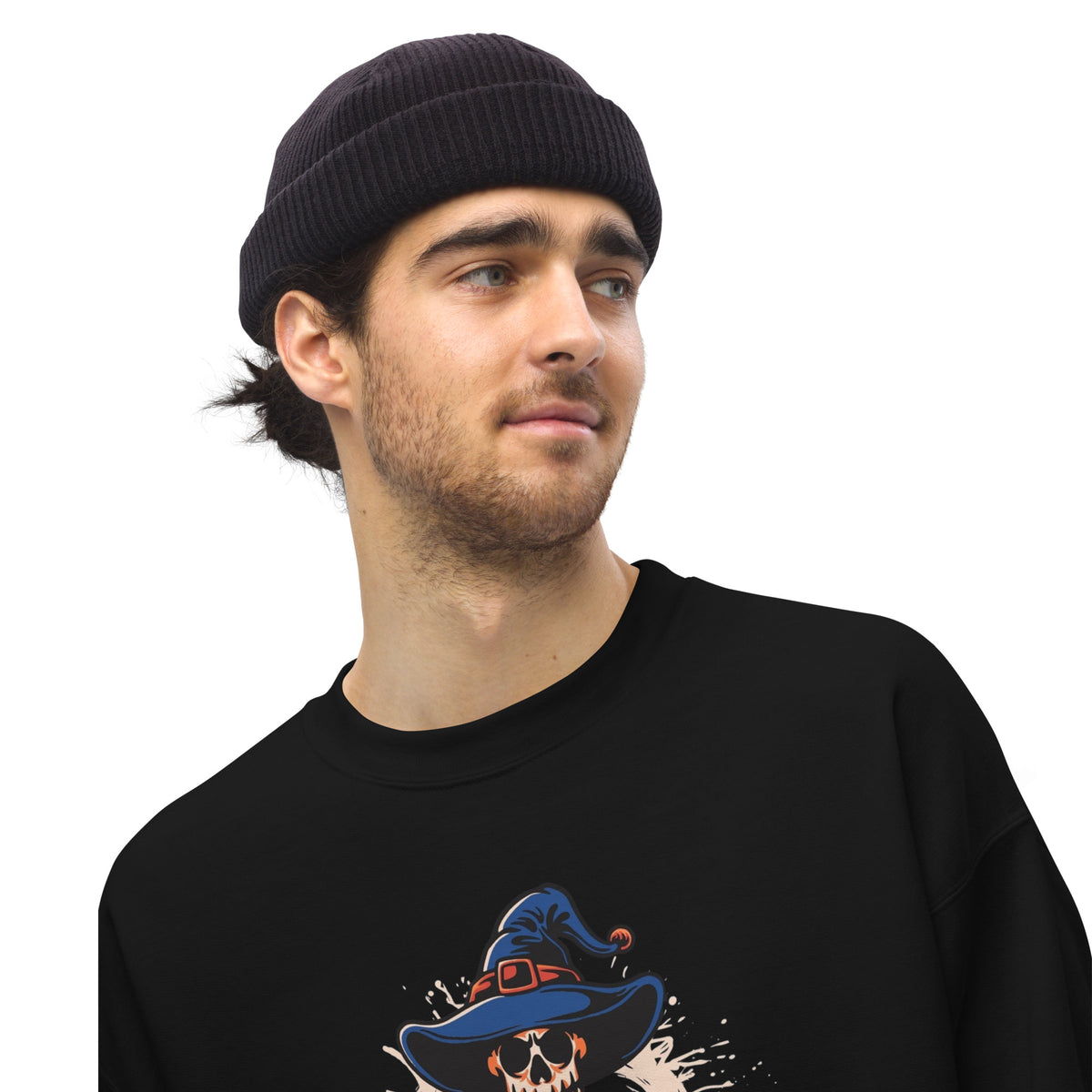 The Treat Street Halloween Skull Crewneck Sweatshirt blends spooky style with cozy comfort. Featuring a bold skull design, it's perfect for Halloween parties or casual outings. Made from soft, durable fabric, it offers a relaxed fit for all-day wear. Embrace the festive spirit while staying warm and stylish this season with this eye-catching sweatshirt!