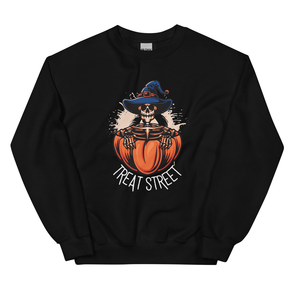 Best Treat Street Halloween Skull Crewneck Sweatshirt delivers spooky style and cozy comfort for parties, trick-or-treating, and fall nights.