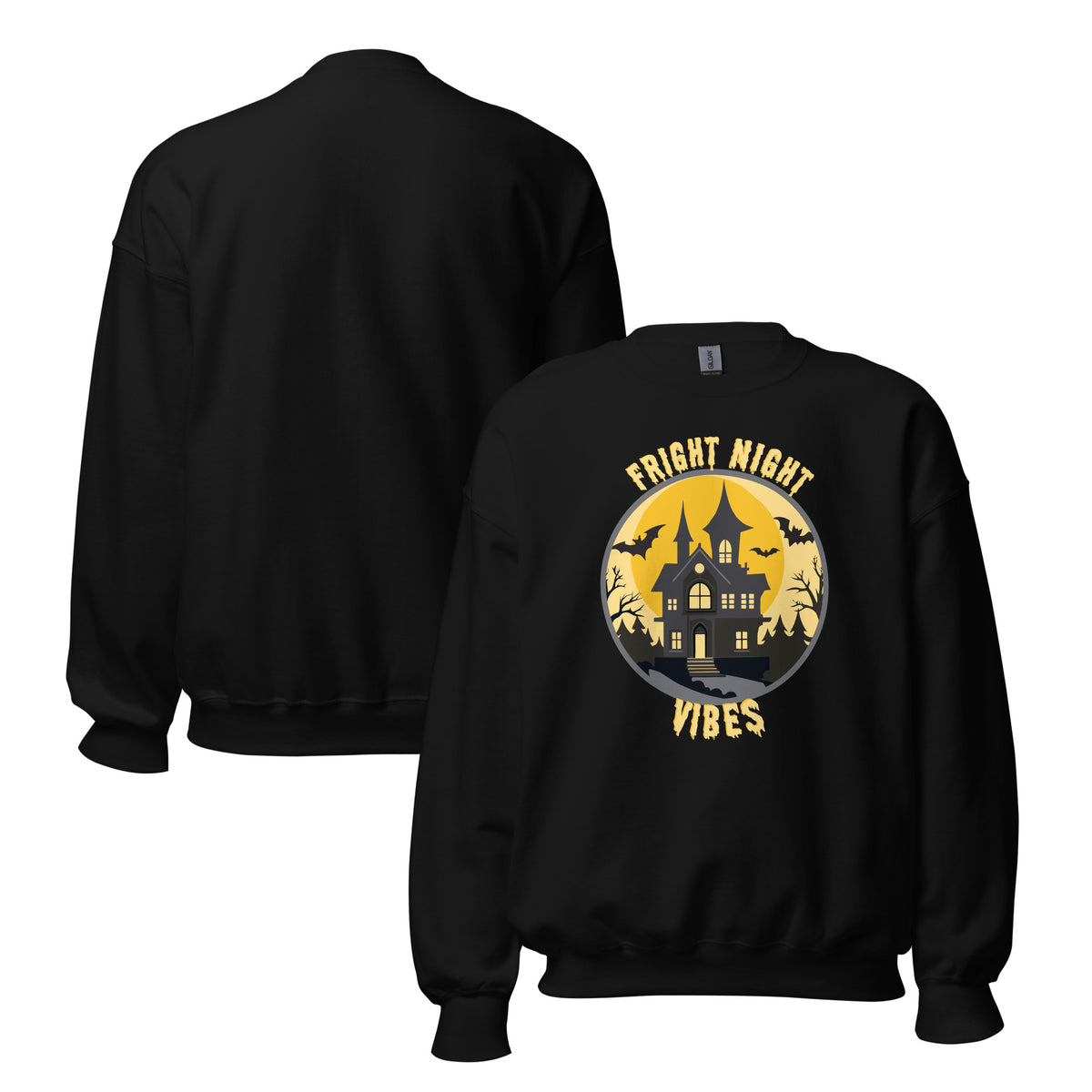 Make every spooky outing cozier with the Fright Night Vibes Halloween Crewneck Sweatshirt Festive Wear, a must-have for stylish fall celebrations.
