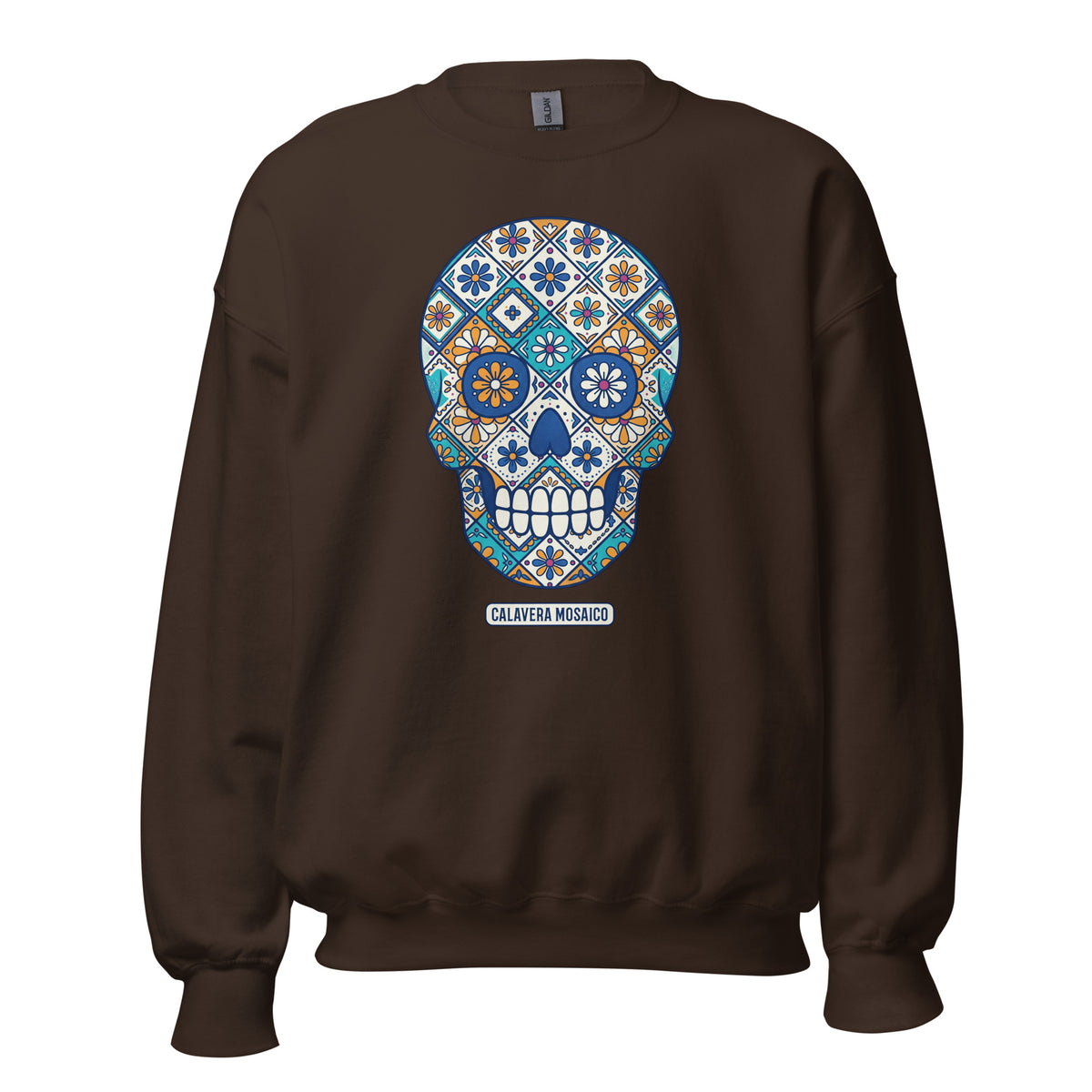 Colorful Mexican Sugar Skull Crewneck Sweatshirt Casual Wear Shop the Colorful Mexican Sugar Skull Crewneck Sweatshirt Casual Wear, featuring vibrant Día de los Muertos-inspired style for everyday comfort. Add vibrant personality to your wardrobe with Colorful Mexican Sugar Skull Crewneck Sweatshirt Casual Wear, made for standout everyday style. Buy Colorful Mexican Sugar Skull Crewneck Sweatshirt Casual Wear with bold, festive artwork—an easy statement piece for casual outfits.