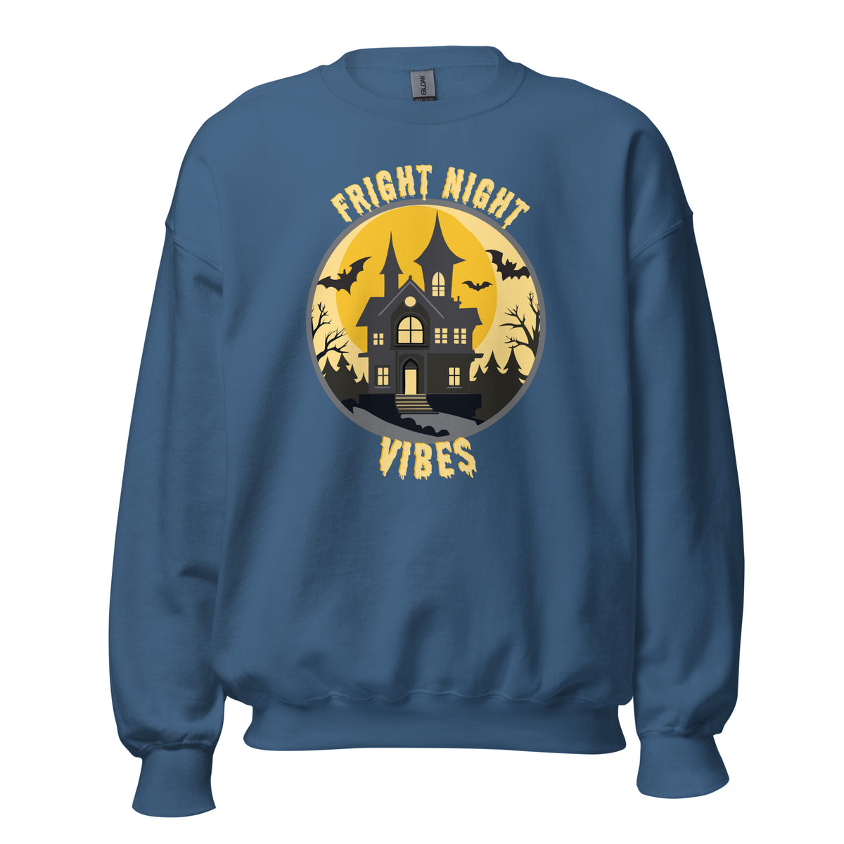 Shop the Fright Night Vibes Halloween Crewneck Sweatshirt for a comfy, festive layer that brings eerie style to every October adventure.