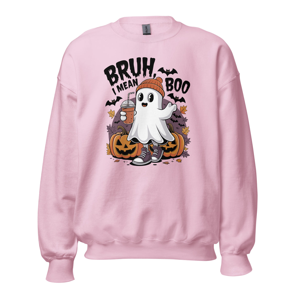 Bring humor to your October wardrobe with the Bruh Mean Boo Halloween Ghost Sweatshirt, featuring a cute ghost vibe for festive everyday comfort.