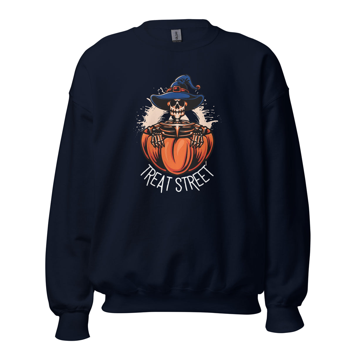 Get into the Halloween spirit with the Treat Street Halloween Skull Crewneck Sweatshirt, made for festive outfits and chilly autumn days.