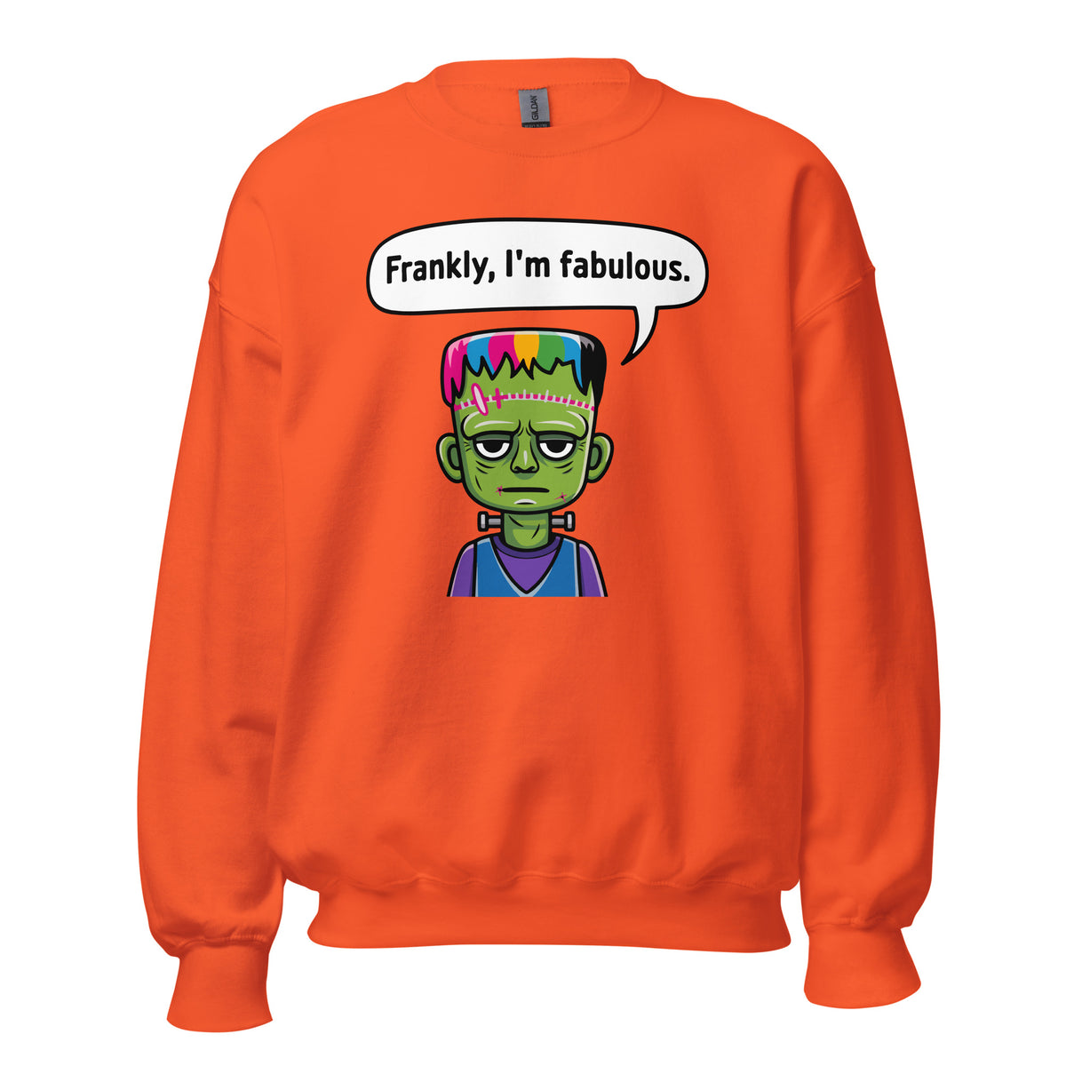 Buy Frankly, I'm Fabulous: Frankenstein Sweatshirt Casual Wear for Sale, blending cozy comfort and iconic monster flair.