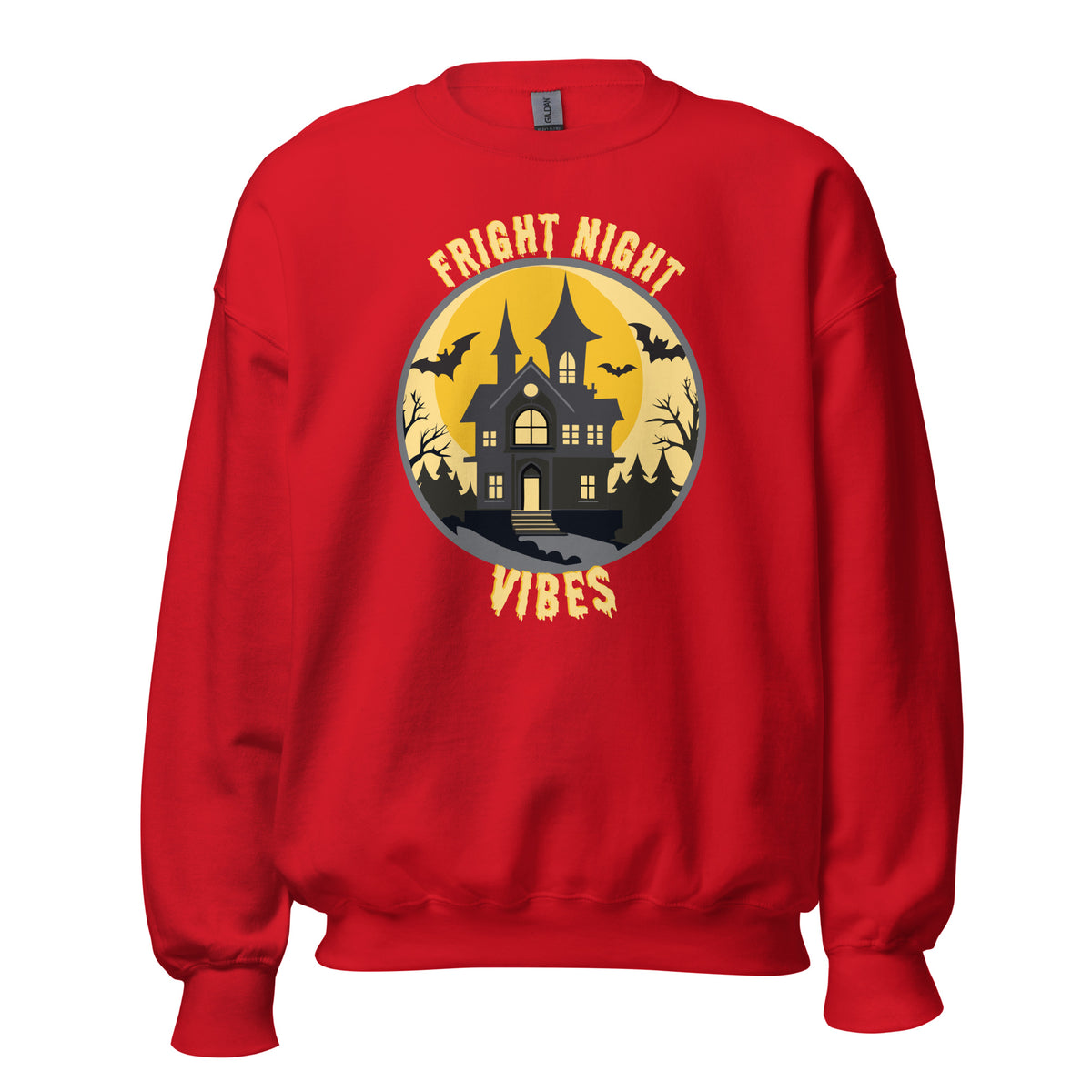 Get ready for spooky season with our Fright Night Vibes Halloween Crewneck Sweatshirt! Made from soft, cozy fabric, it features a playful design that captures the essence of Halloween fun. Perfect for chilly nights, pumpkin carving, or hauntingly good parties. Wear it as you embrace the thrills and chills of the season! Available in multiple sizes for all ghostly ghouls.