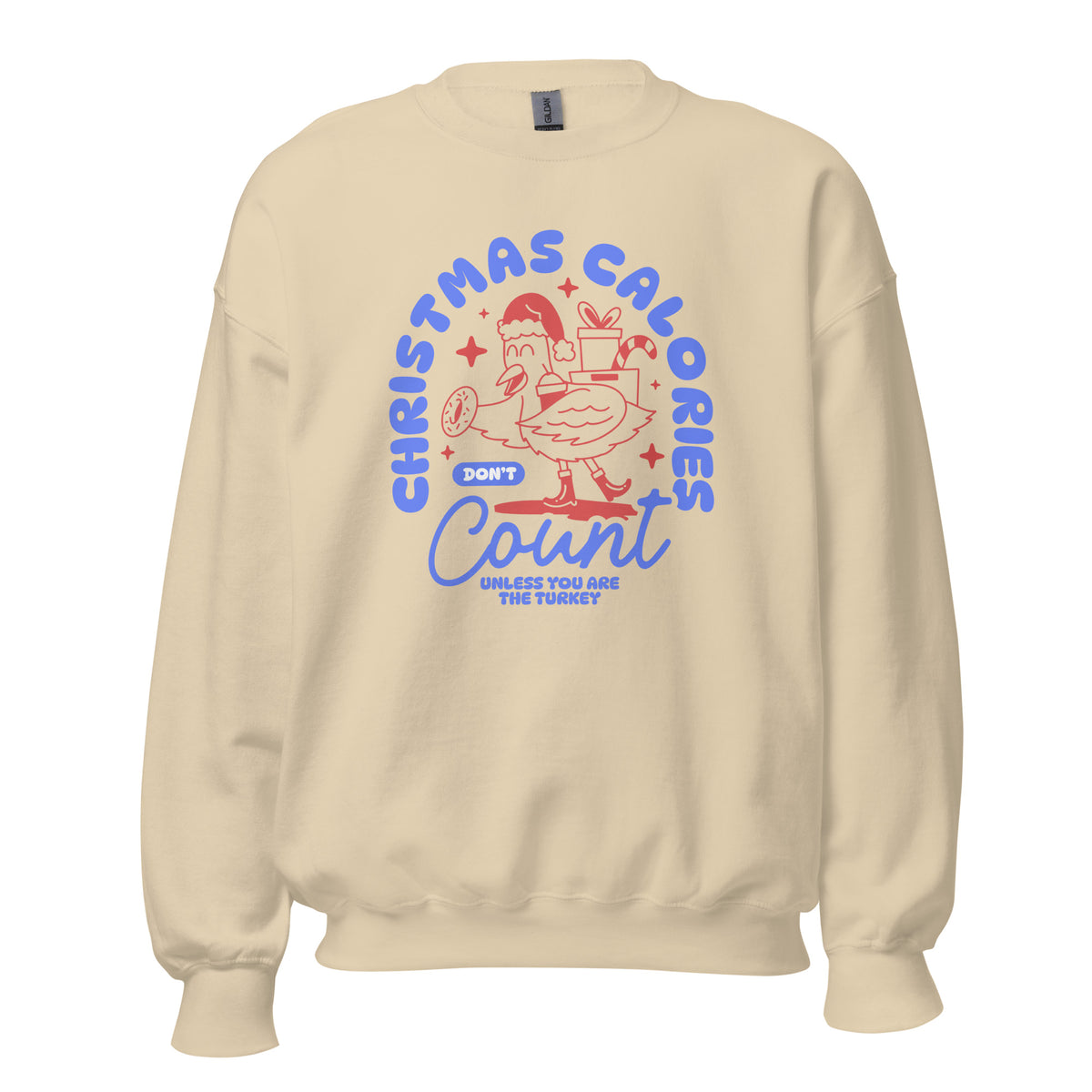 Shop Funny Christmas Calories Don't Count Turkey Sweatshirt Casual Wear for a fun, comfy way to show off your Thanksgiving and Christmas spirit. Make holiday meals more fun with a Christmas Calories Don't Count Turkey Sweatshirt—a cozy, playful pick for parties and gift giving. Celebrate the season in a Christmas Calories Don't Count Turkey Sweatshirt, perfect for festive feasts, cozy gatherings, and holiday laughs.